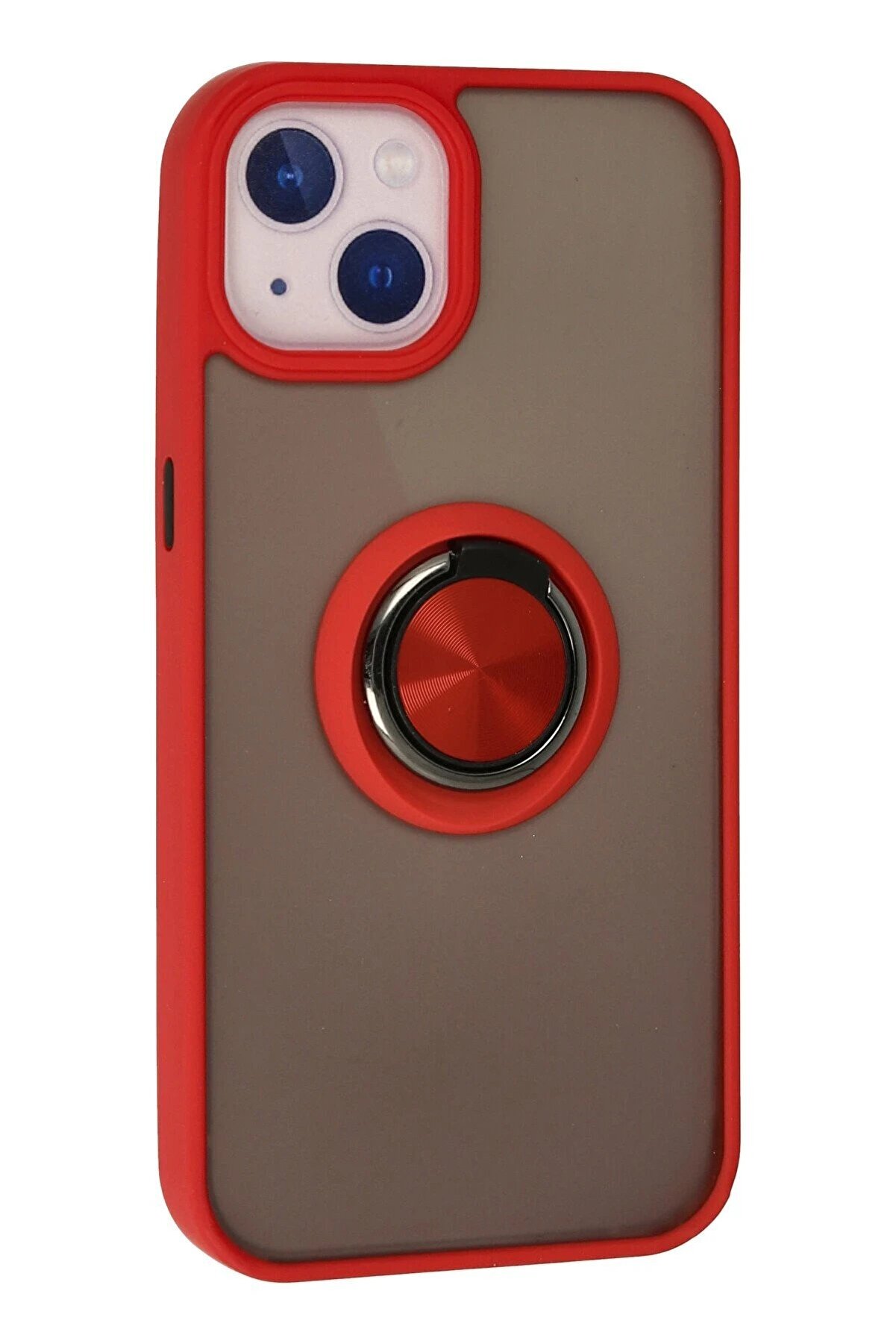 İphone 13 Kılıf Montreal Y&uuml;z&uuml;kl&uuml; Si̇li̇kon Kapak - Kırmızı - Dropx7217-9041