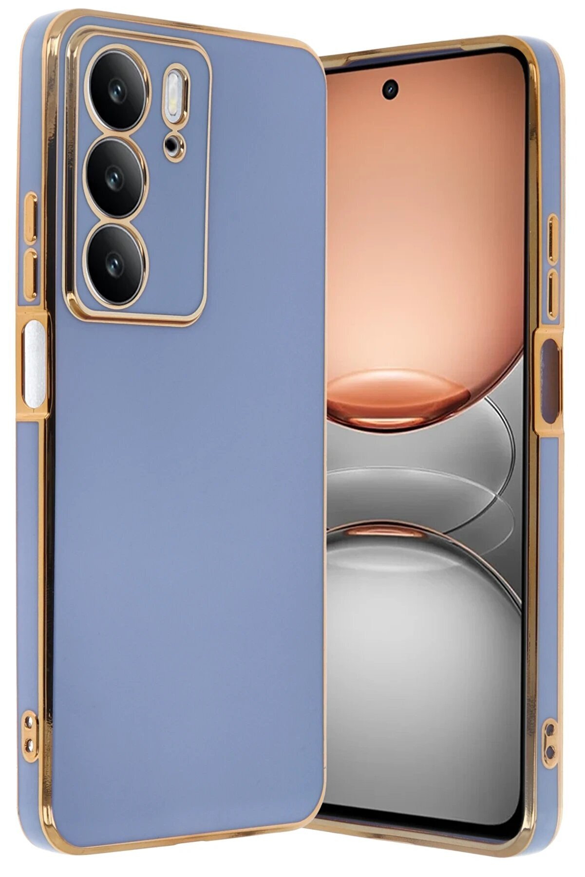 CepteToptan Realme C75 4G Kılıf Volet Silikon - Mavi - DROPX8857-6670