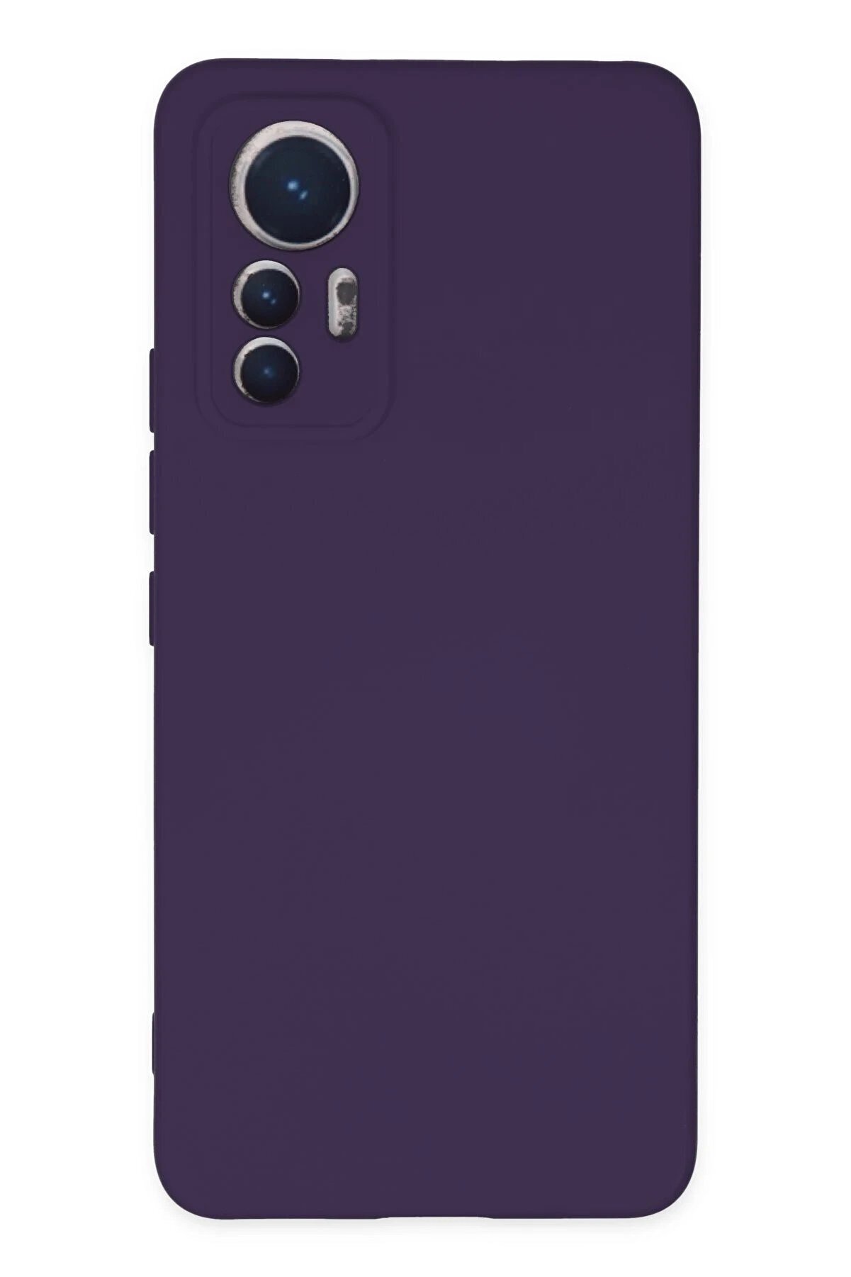 CepteToptan Xiaomi Mi 12 Lite Kılıf Nano içi Kadife Silikon - Mor - DROPX5839-2000