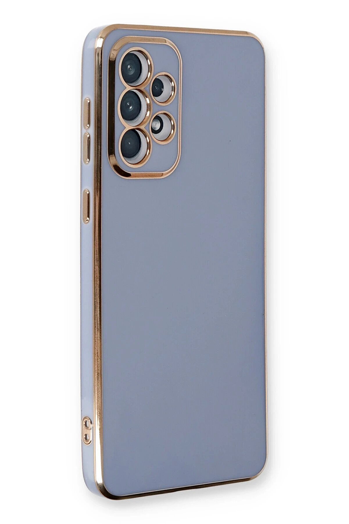 CepteToptan Samsung Galaxy A33 5G Kılıf Volet Silikon - Mavi - DROPX5411-9060