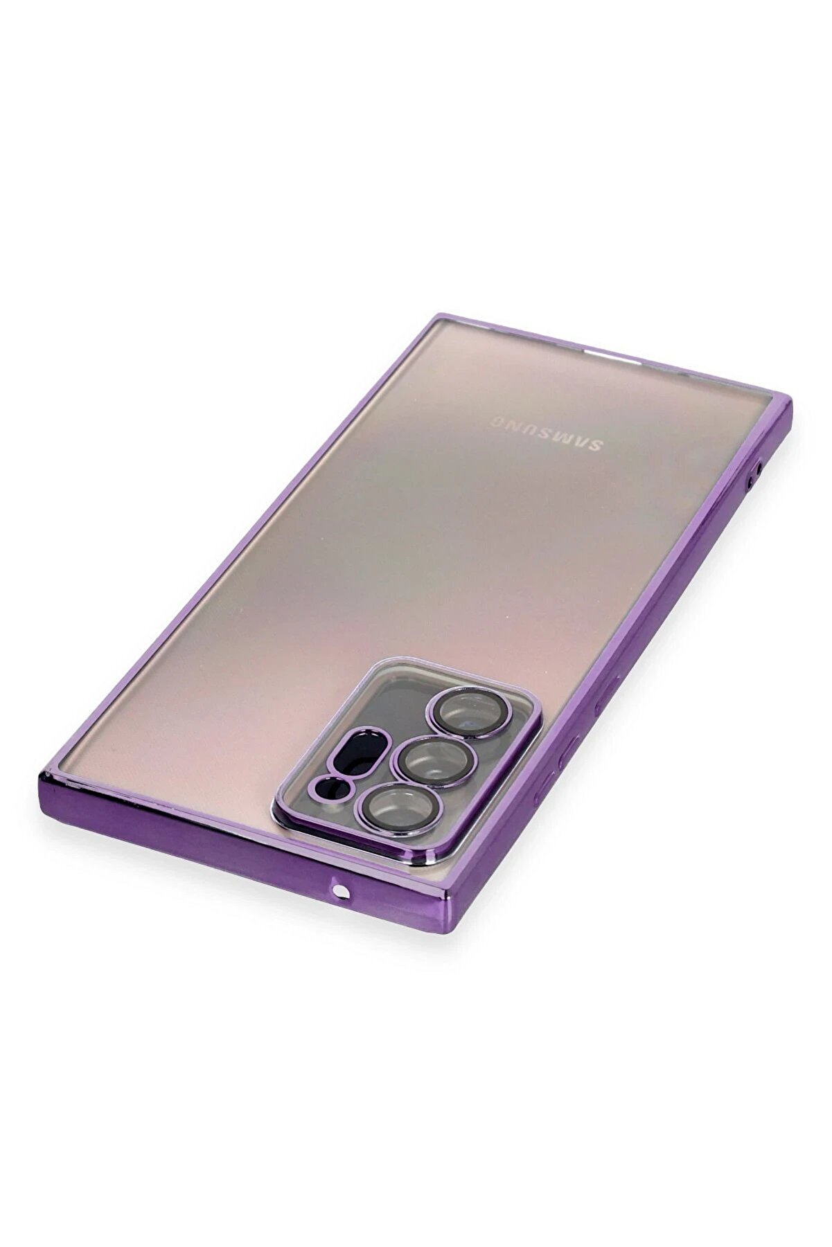 Samsung Galaxy Note 20 Ultra Kılıf Lensli̇ Si̇li̇kon - Mor - Dropx5101-8343