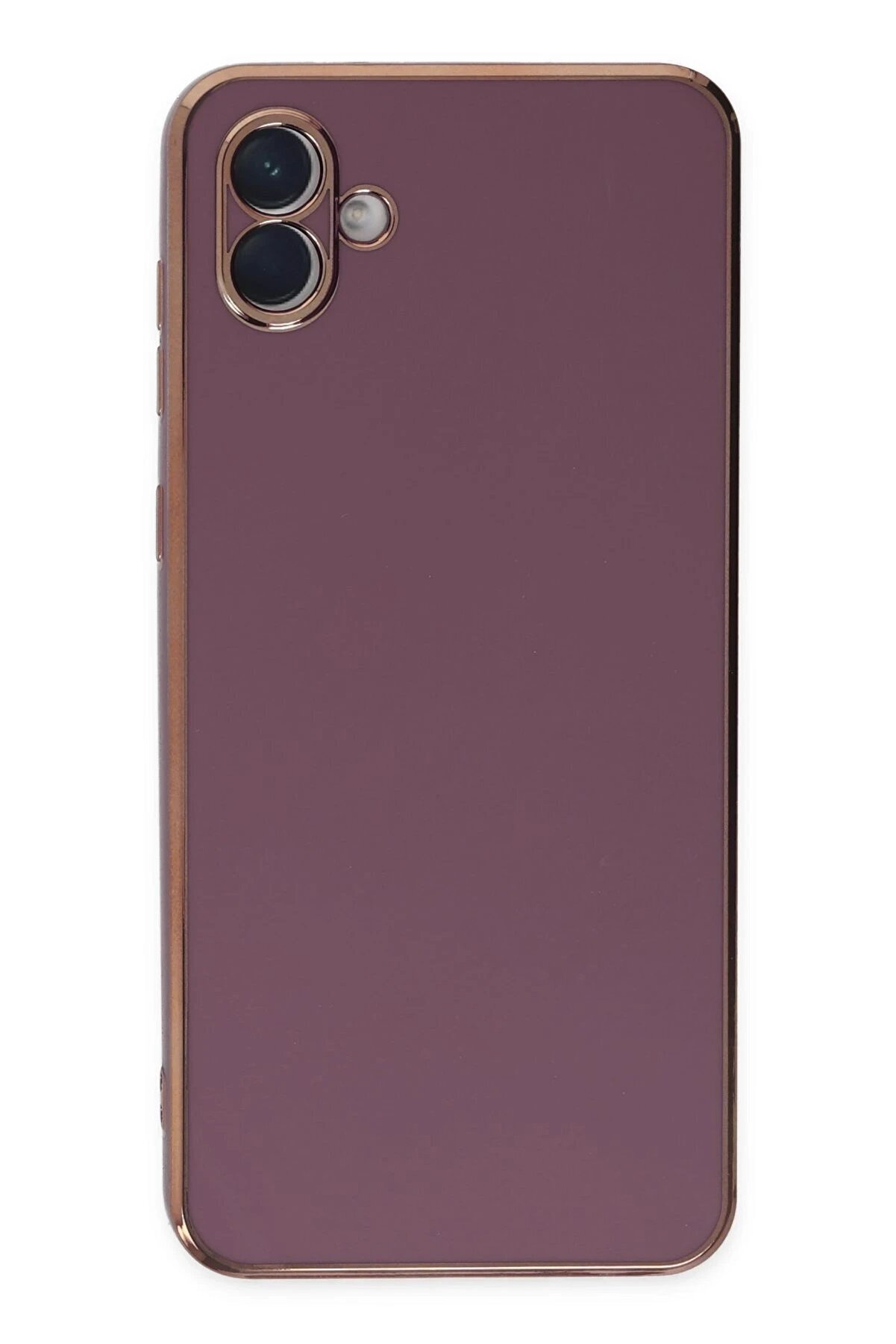 Samsung Galaxy A04 Kılıf Volet Si̇li̇kon - Mor - Dropx3696-9533