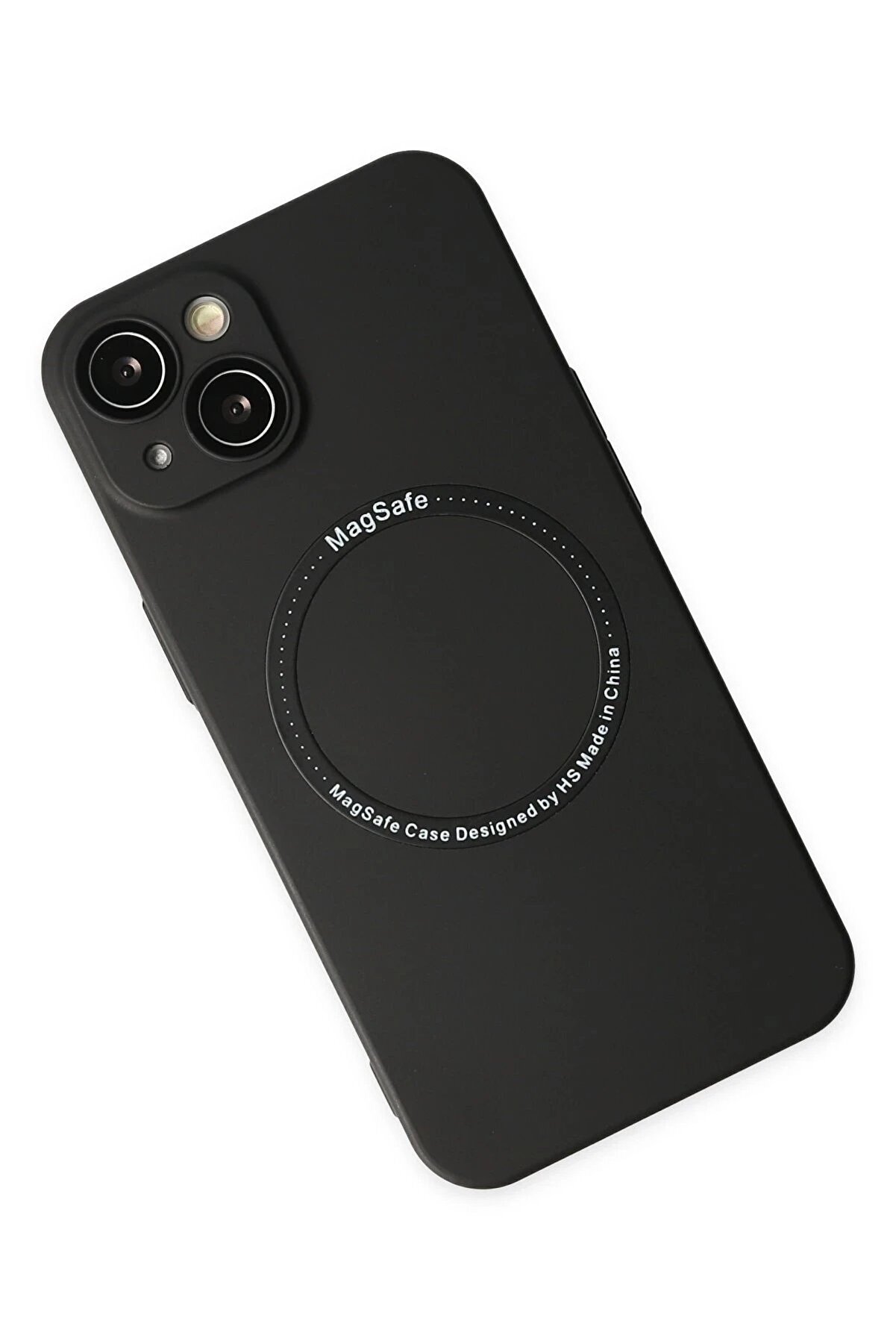 İphone 14 Plus Kılıf Jack Magneti̇csafe Lens Si̇li̇kon - Si̇yah - Dropx2110-2509