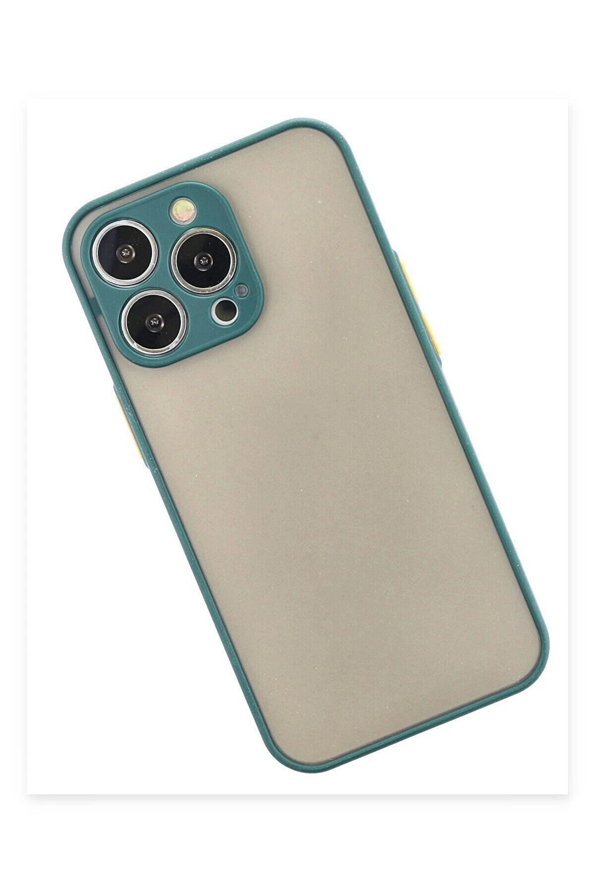 İphone 15 Pro Kılıf Montreal Si̇li̇kon Kapak - Yeşi̇l - Dropx1839-5653