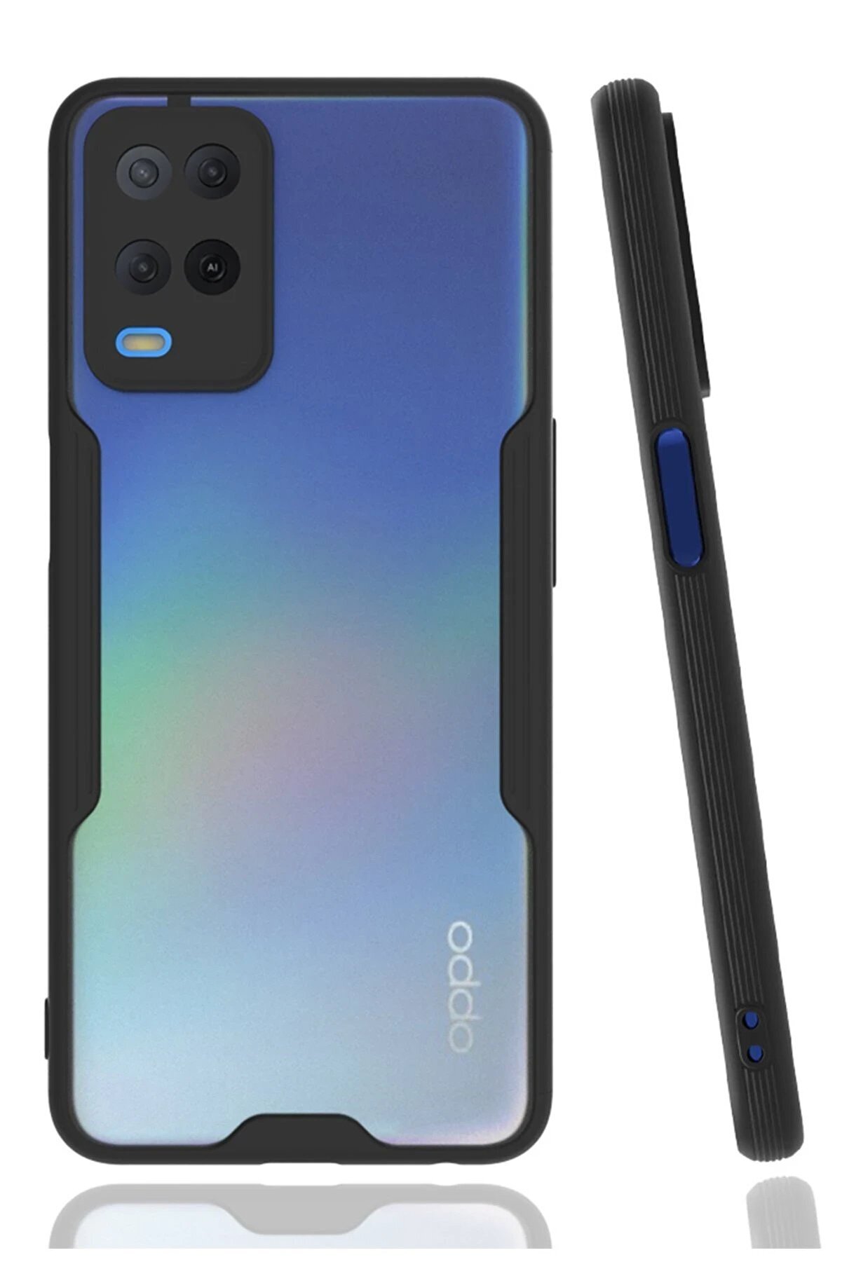 CepteToptan Oppo A54 4G Kılıf Platin Silikon - Siyah - DROPX4931-2214