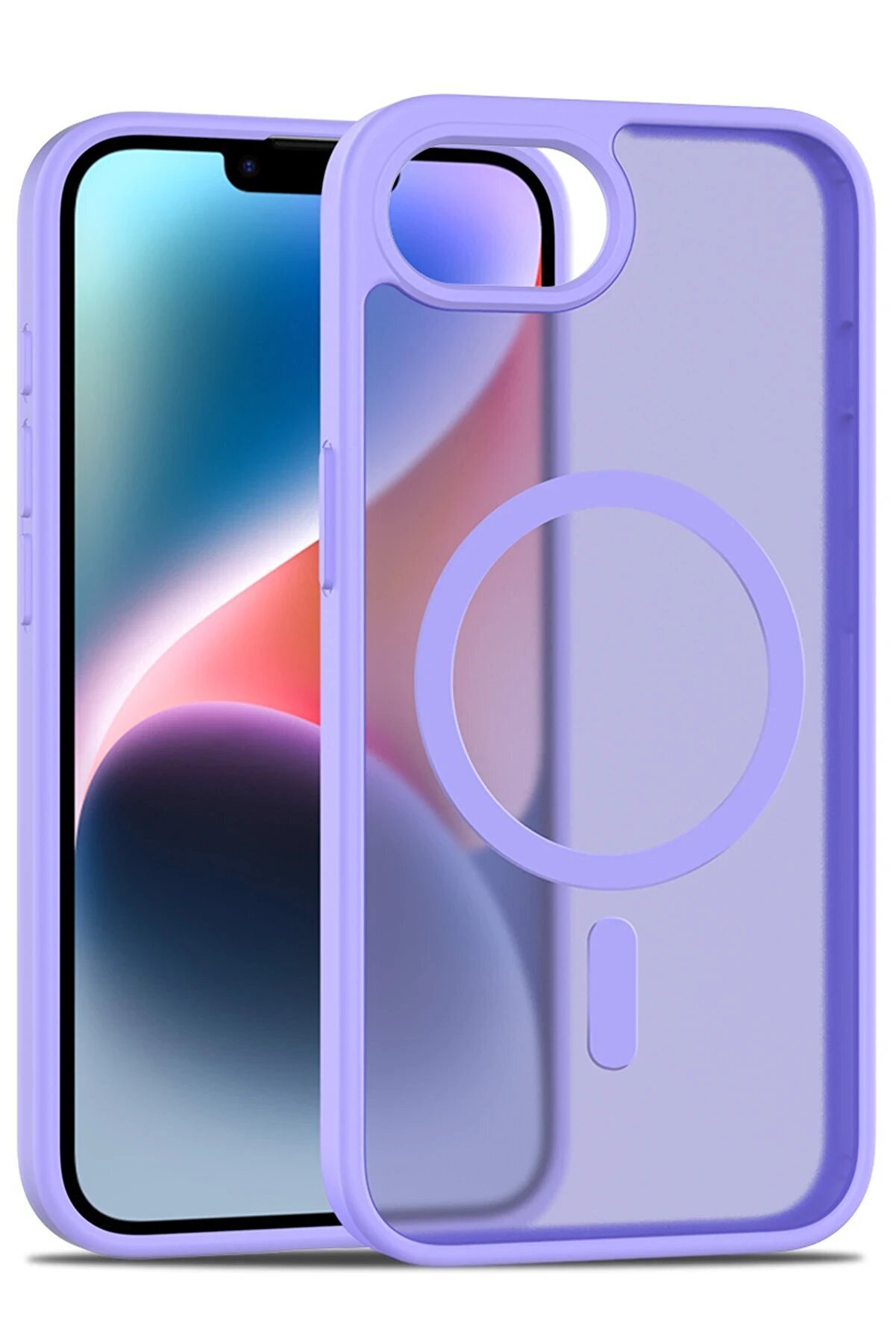 CepteToptan iPhone 16E Jota Magsafe Kapak - Lila - DROPX7812-4270
