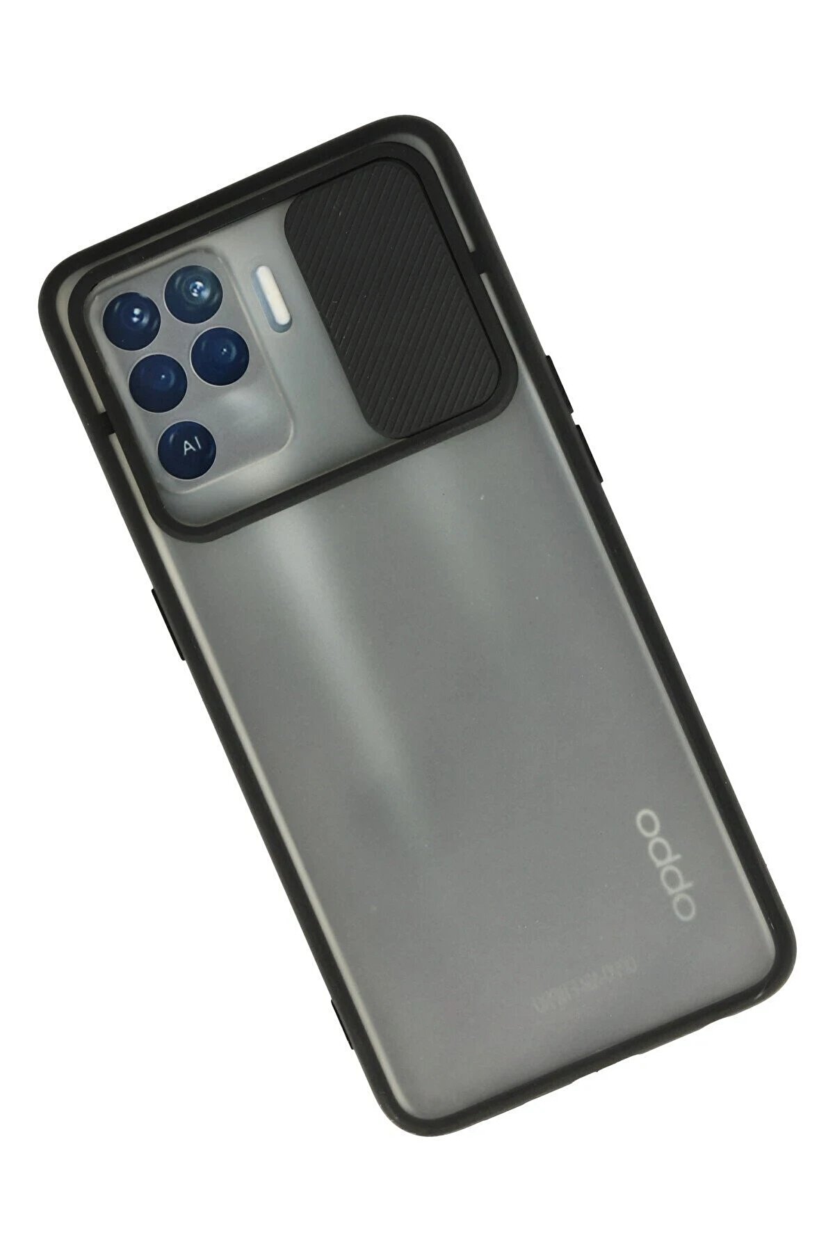 Oppo Reno 5 Li̇te Kılıf Palm Buzlu Kamera Sürgülü Si̇li̇kon - Si̇yah - Dropx4855-5469