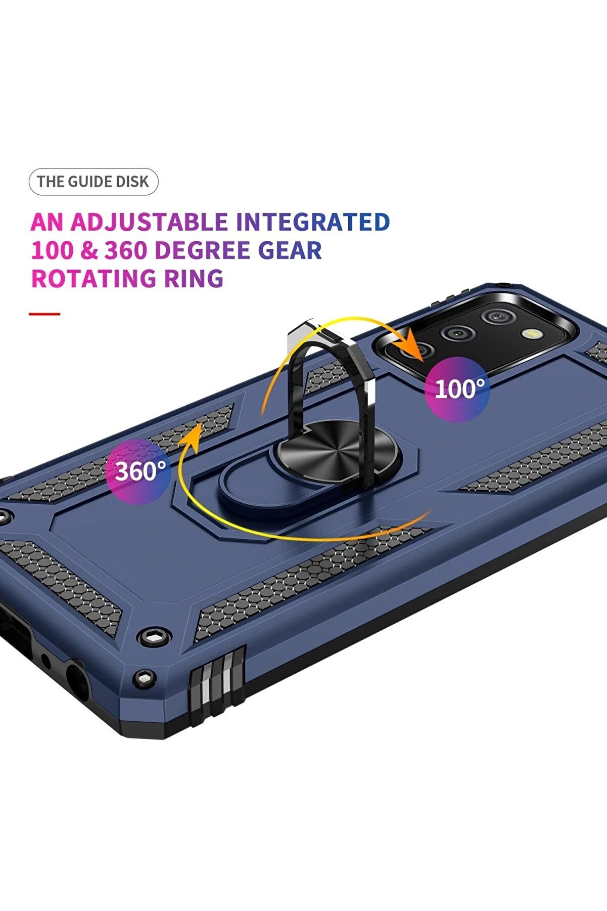 Samsung Galaxy A03S Kılıf Sofya Y&uuml;z&uuml;kl&uuml; Si̇li̇kon Kapak - Laci̇vert - Dropx9335-2963
