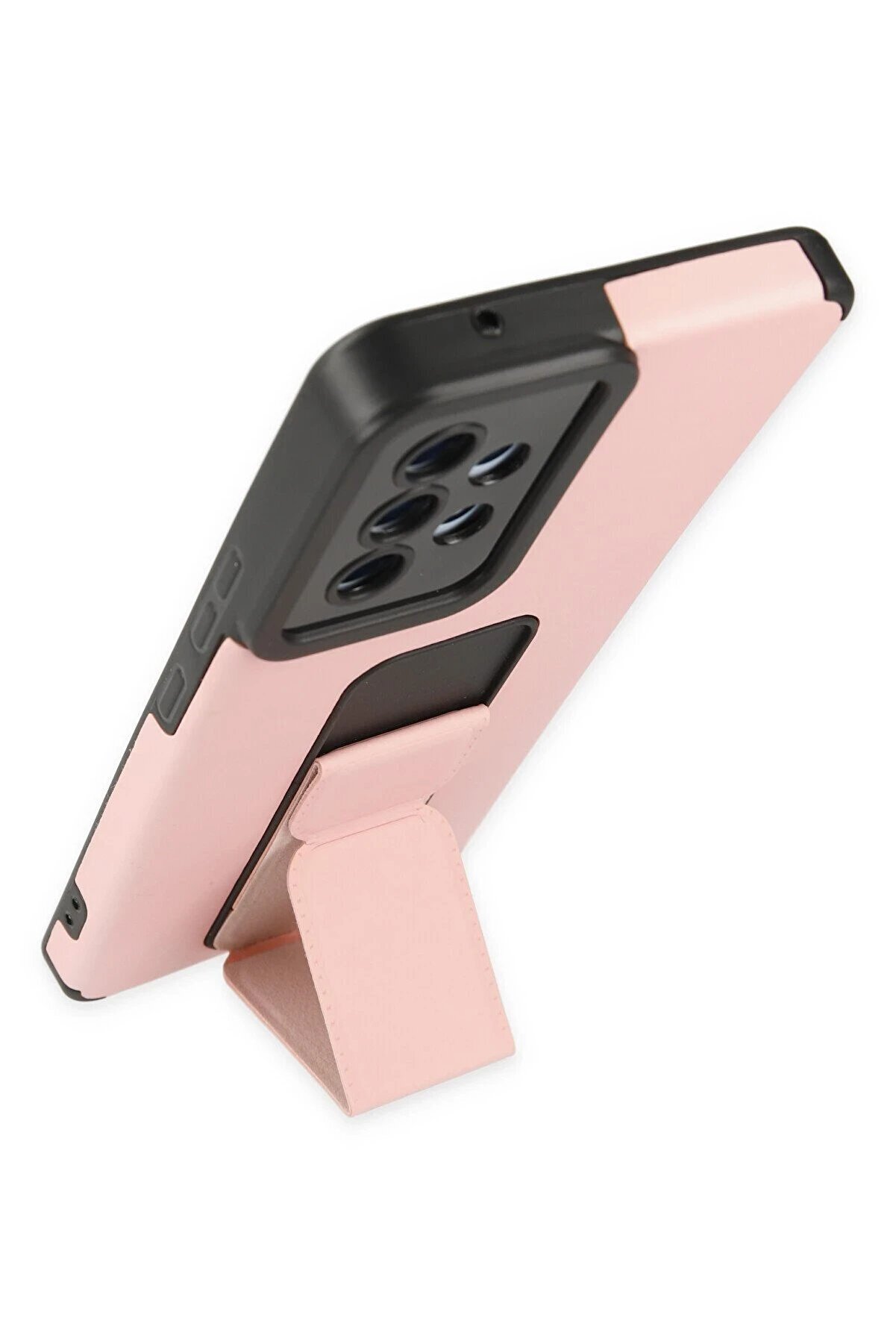 Samsung Galaxy A53 5G Kılıf Mega Standlı Si̇li̇kon - Pudra - Dropx1466-8775