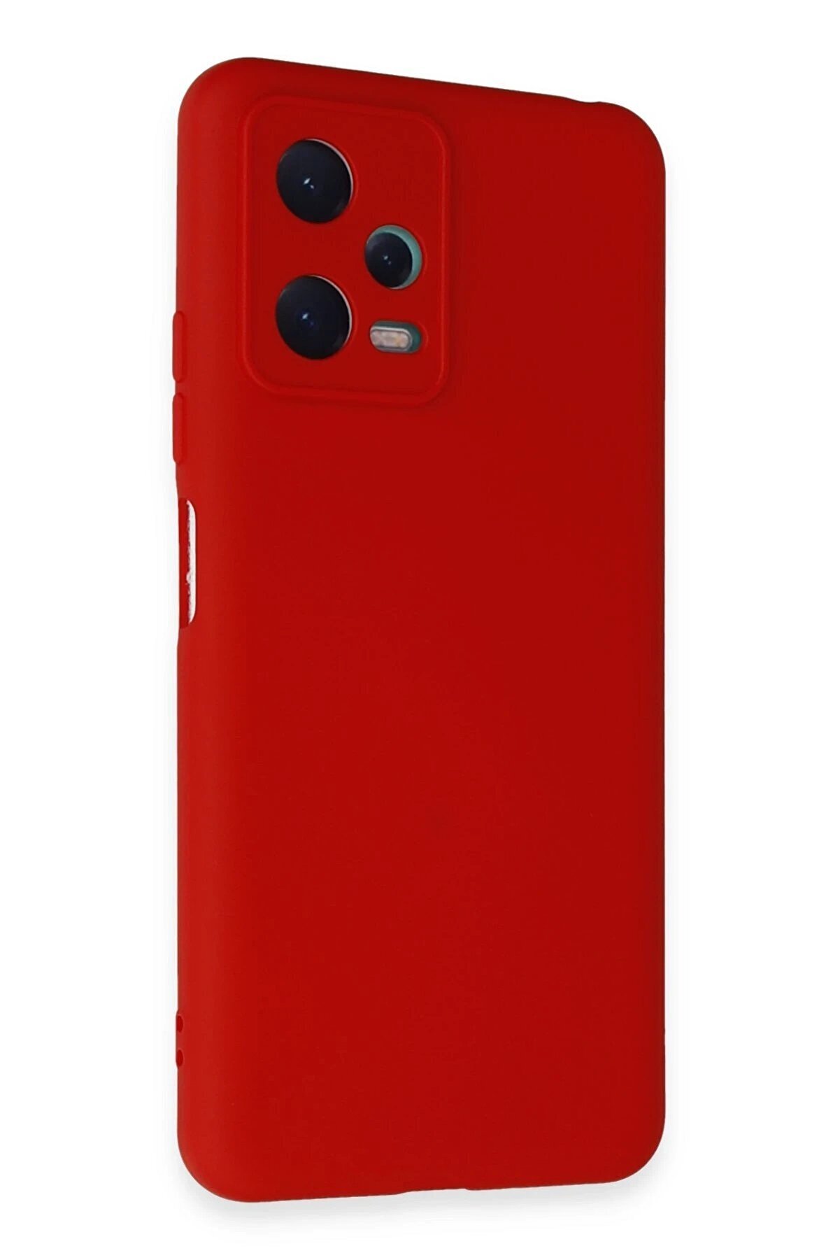 CepteToptan Xiaomi Redmi Note 12 5G Kılıf Nano içi Kadife Silikon - Kırmızı - DROPX6885-7202