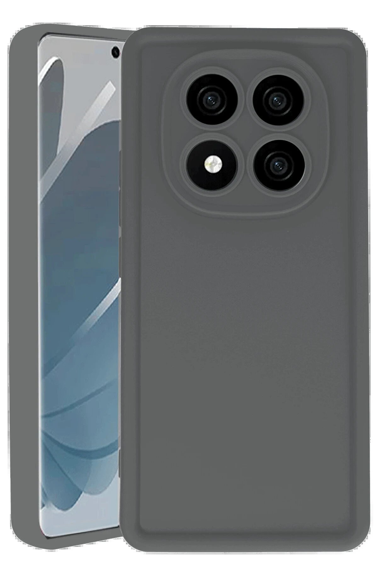 CepteToptan Xiaomi Redmi Note 14 Pro 4G Kılıf Viera Silikon - Gri - DROPX1621-2505