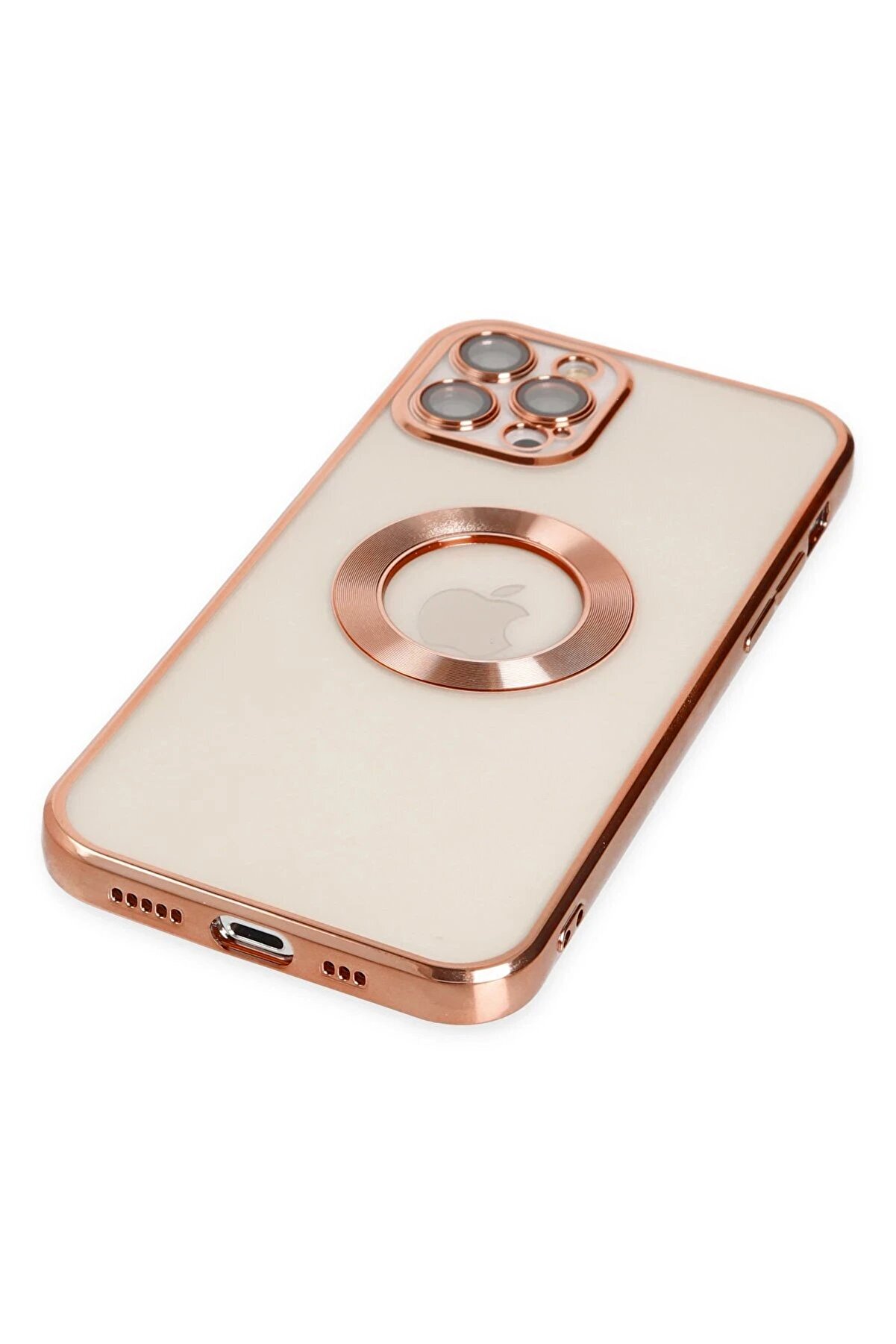 İphone 12 Pro Max Kılıf Slot Si̇li̇kon - Rose Gold - Dropx8195-2298