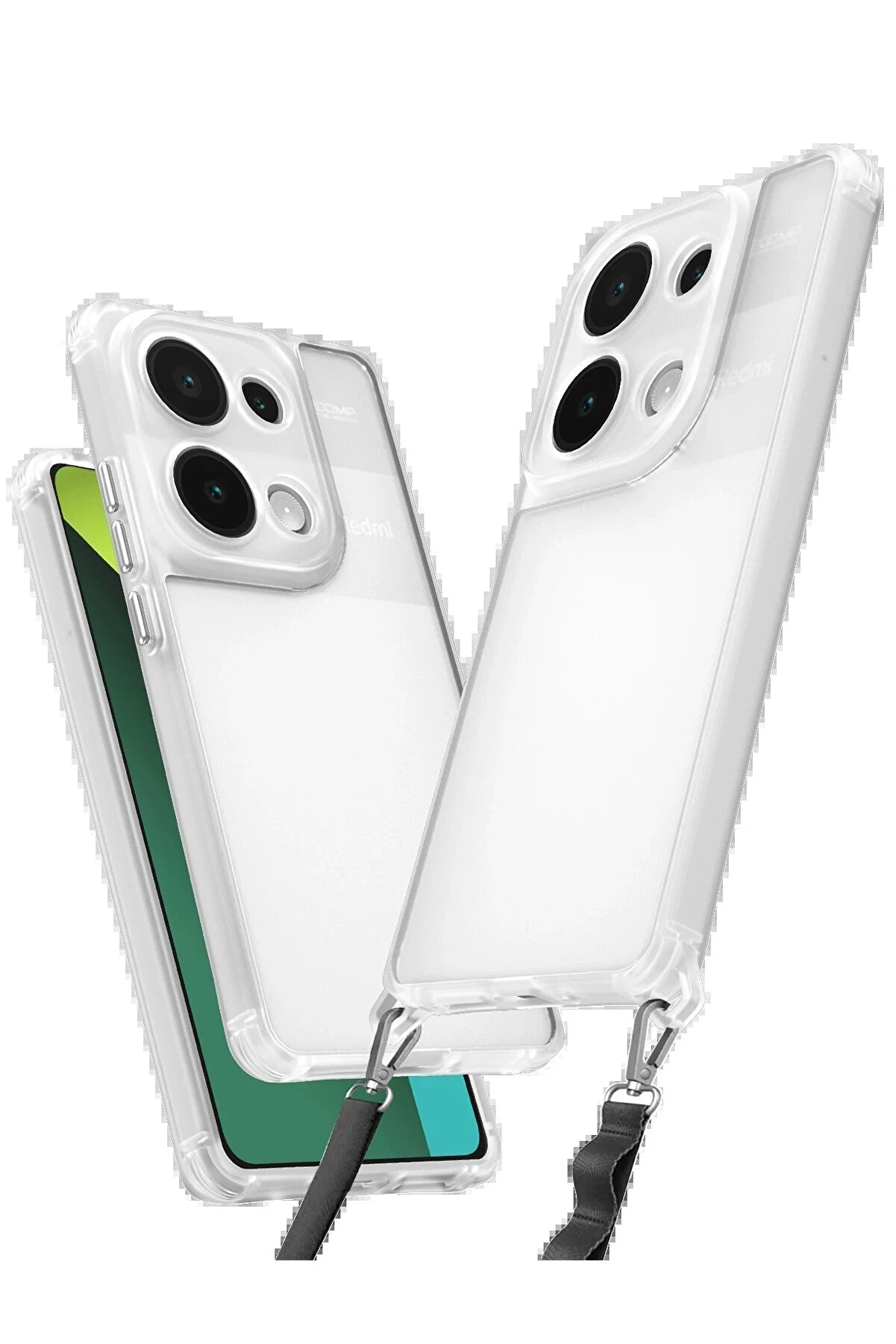 CepteToptan Xiaomi Redmi Note 13 Pro 4G Kılıf Penta Silikon Kılıf - Şeffaf - DROPX1255-4196