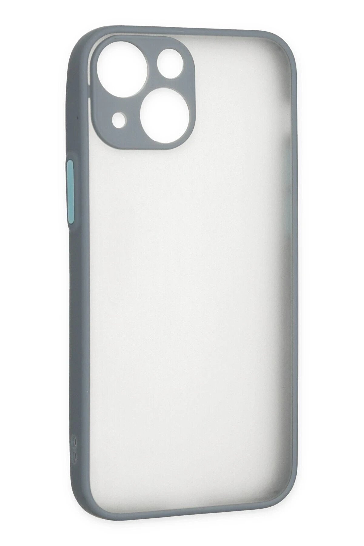 İphone 15 Plus Kılıf Montreal Si̇li̇kon Kapak - Gri̇ - Dropx4741-4056