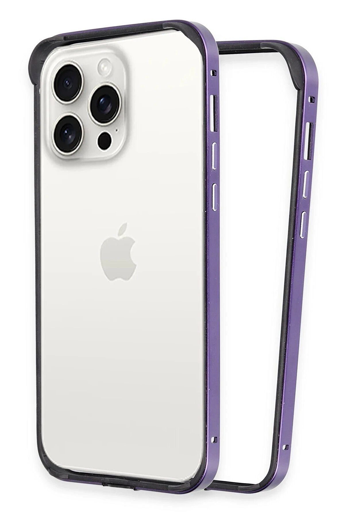 CepteToptan iPhone 14 Pro Land Bumper Koruma Kapak - Derin Mor - DROPX9578-3183