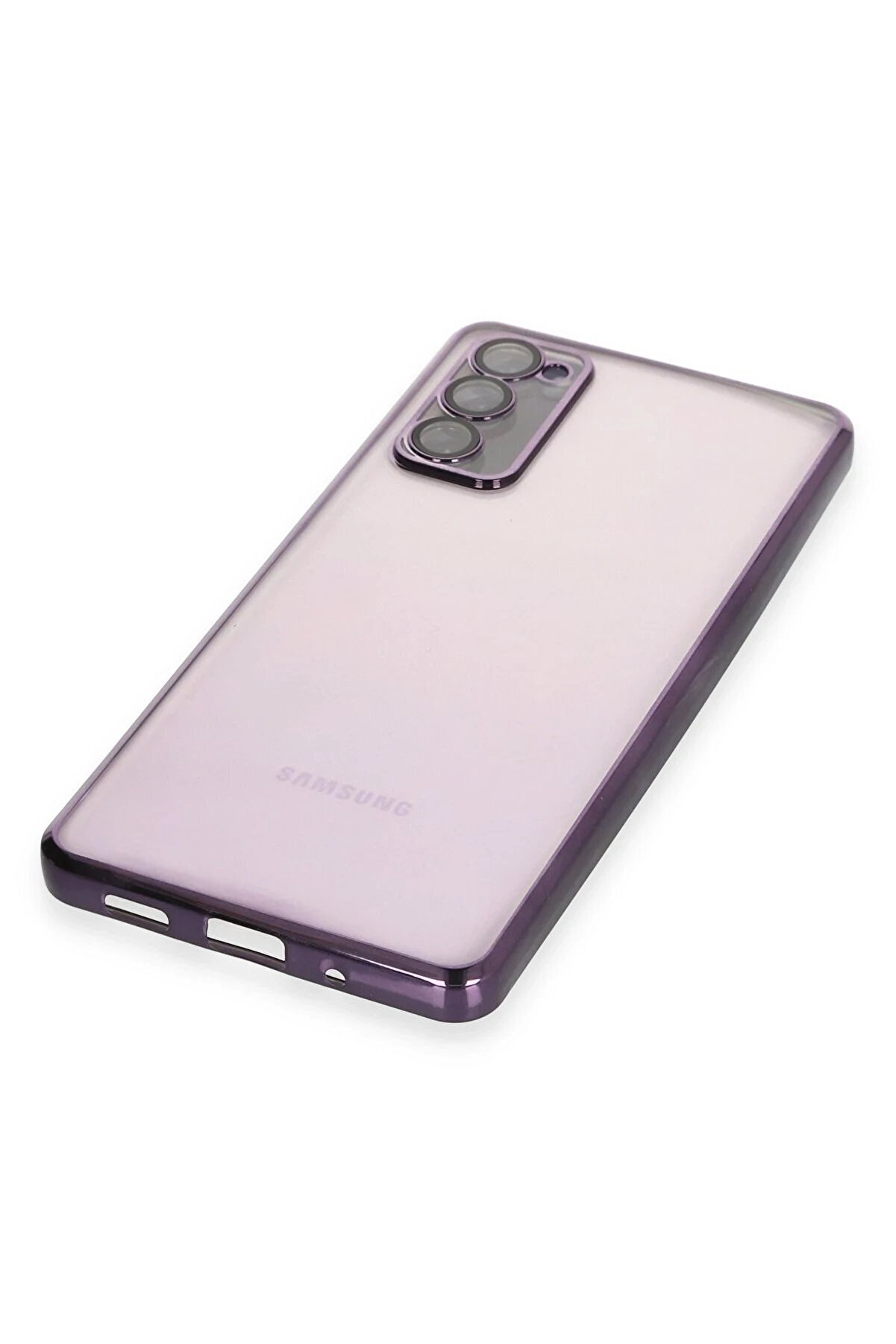 Samsung Galaxy S20 Fe Kılıf Lensli̇ Si̇li̇kon - Mor - Dropx4320-3969