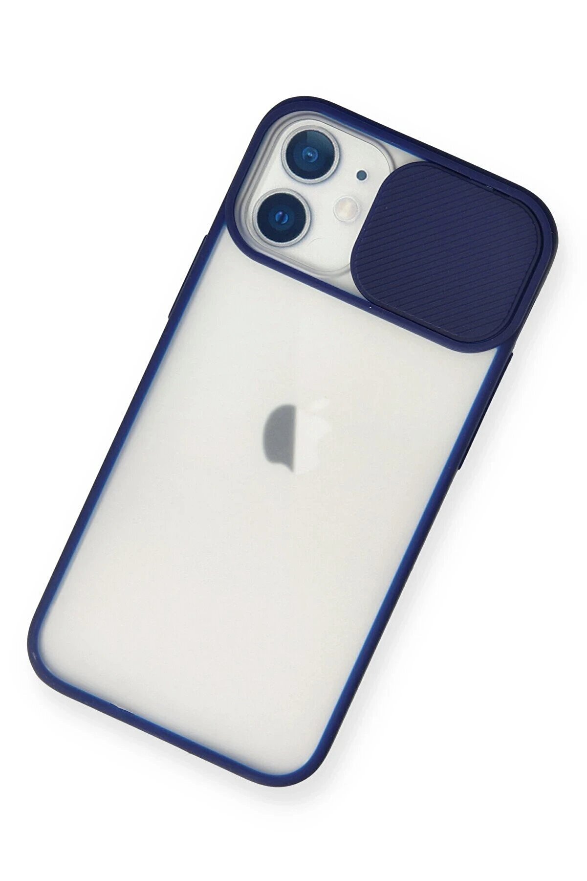 İphone 11 Kılıf Palm Buzlu Kamera S&uuml;rg&uuml;l&uuml; Si̇li̇kon - Laci̇vert - Dropx3536-8233