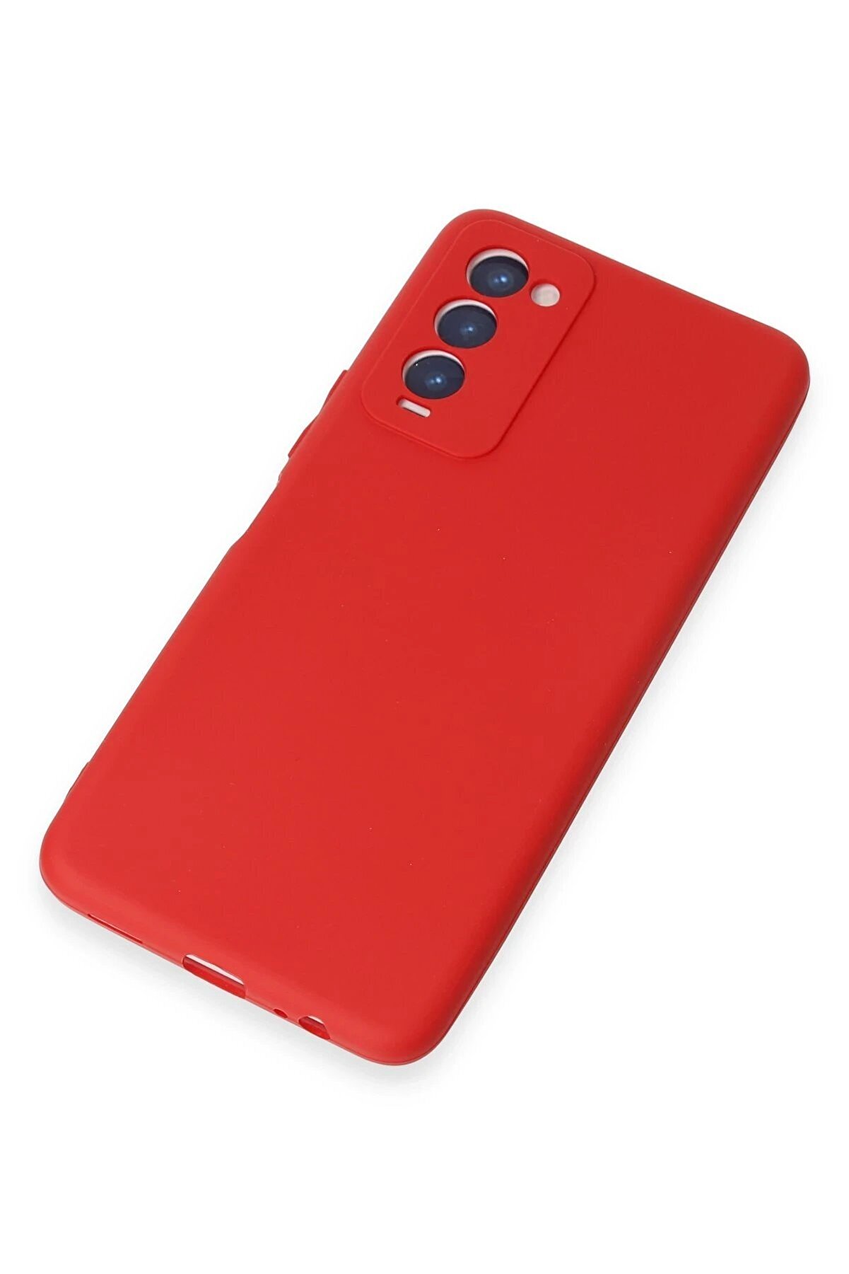 Tecno Camon 18 Kılıf Fi̇rst Si̇li̇kon - Kırmızı - Dropx7343-6212