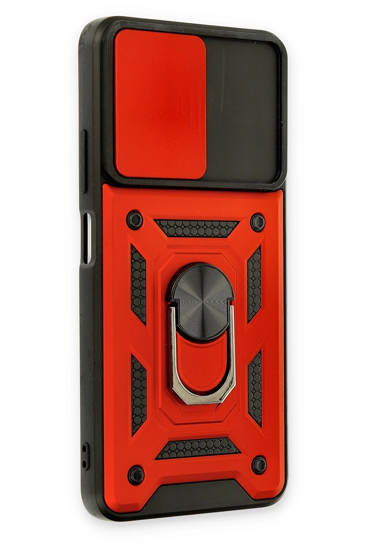 Xi̇aomi̇ Poco M4 Pro 5G Kılıf Pars Lens Y&uuml;z&uuml;kl&uuml; Si̇li̇kon - Kırmızı - Dropx3064-4276