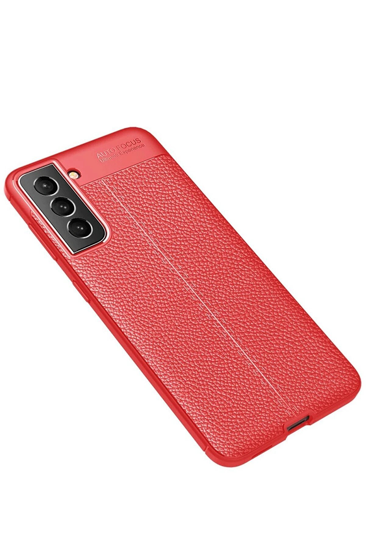 CepteToptan Samsung Galaxy S21 FE Kılıf Auto Focus Kapak - Kırmızı - DROPX1429-4314