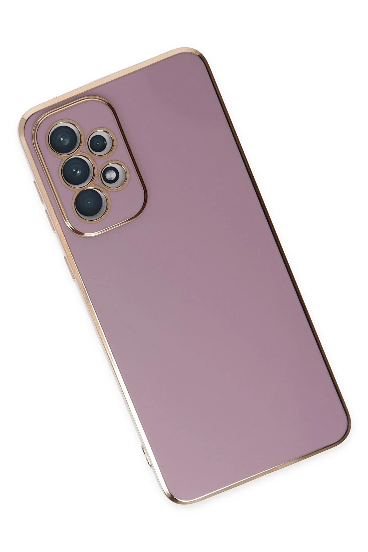 Samsung Galaxy A73 5G Kılıf Volet Si̇li̇kon - Mor - Dropx7595-8615