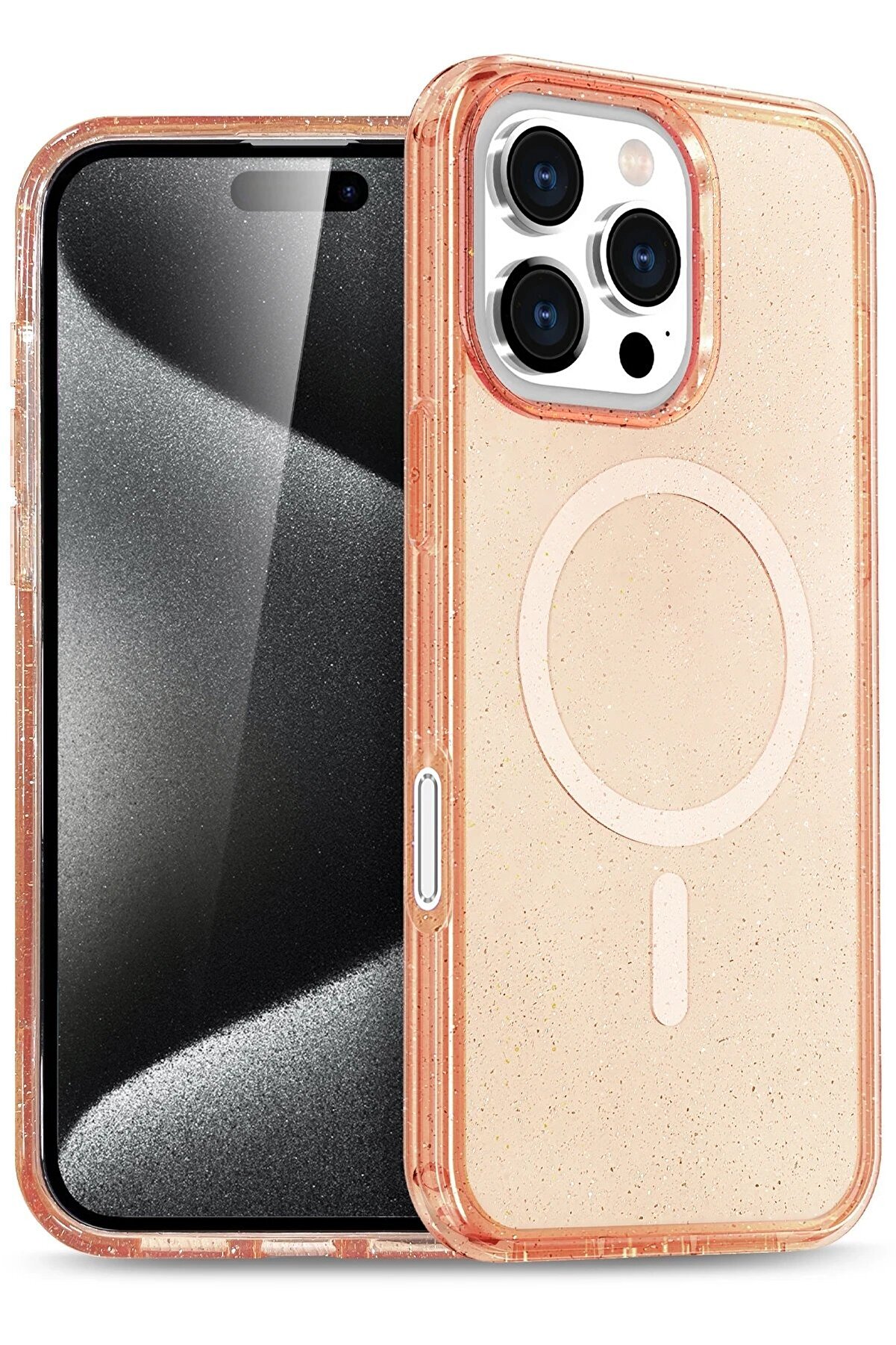 CepteToptan Apple iPhone 16 Pro Star Magsafe Kapak - Turuncu - DROPX8318-9891