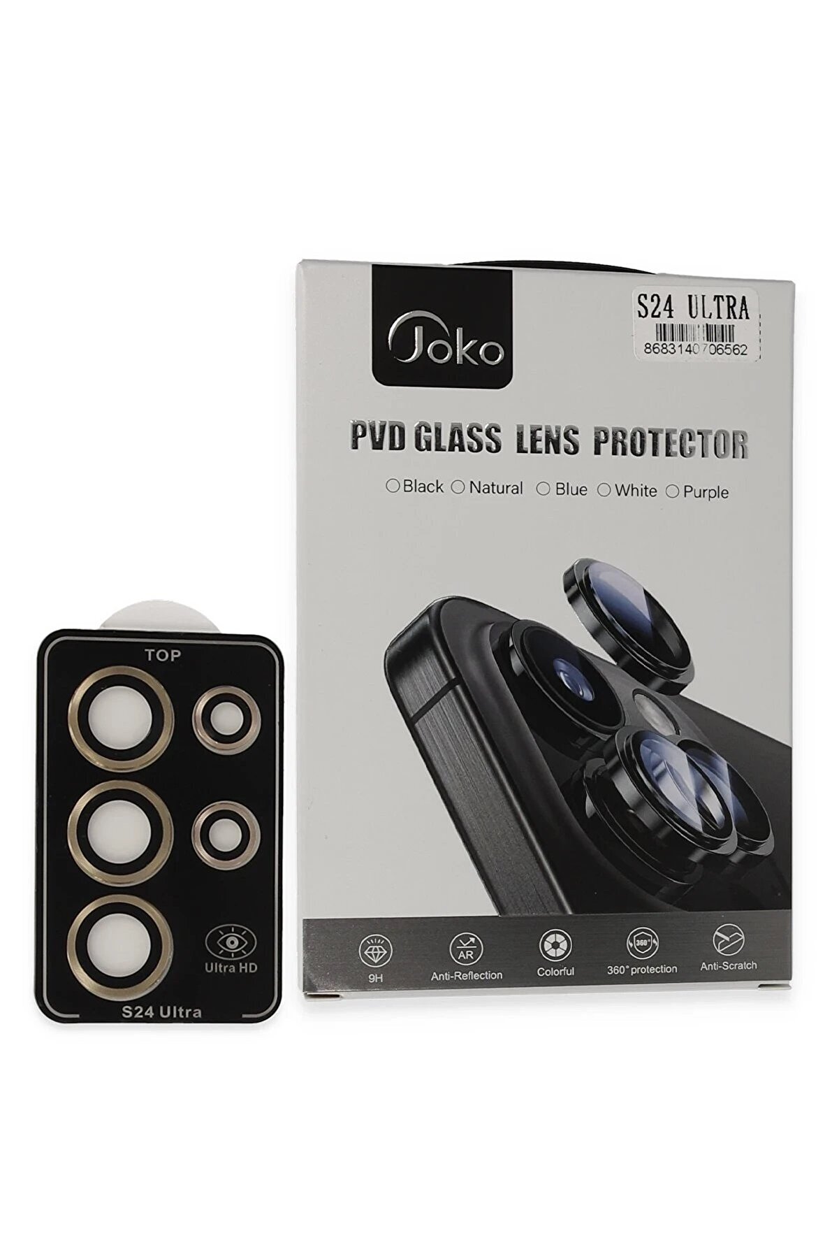 CepteToptan Samsung Galaxy S24 Ultra PVD Metal Kamera Lens - Gold - DROPX4948-6352