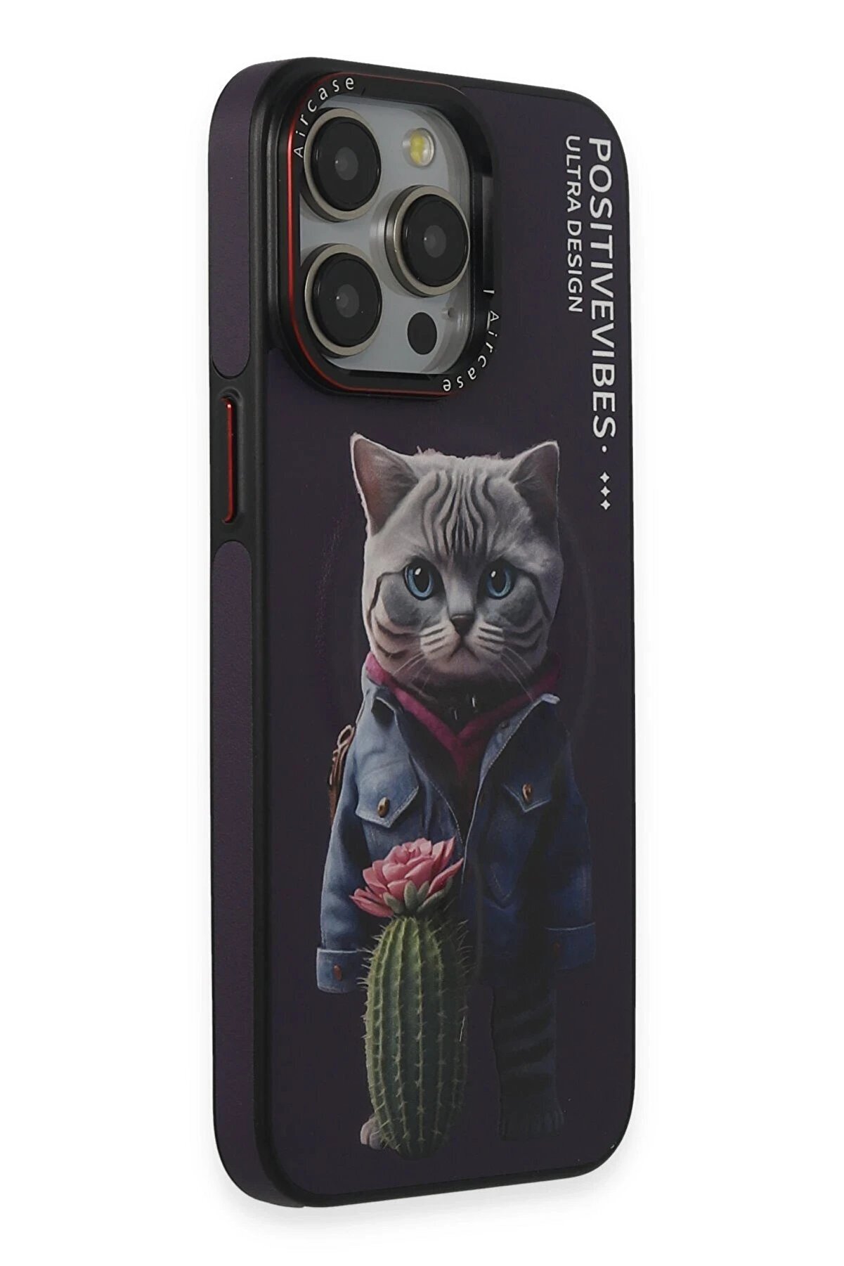 İphone 14 Pro Max Fun Magsafe Kapak - Deri̇n Mor - Dropx5996-6441