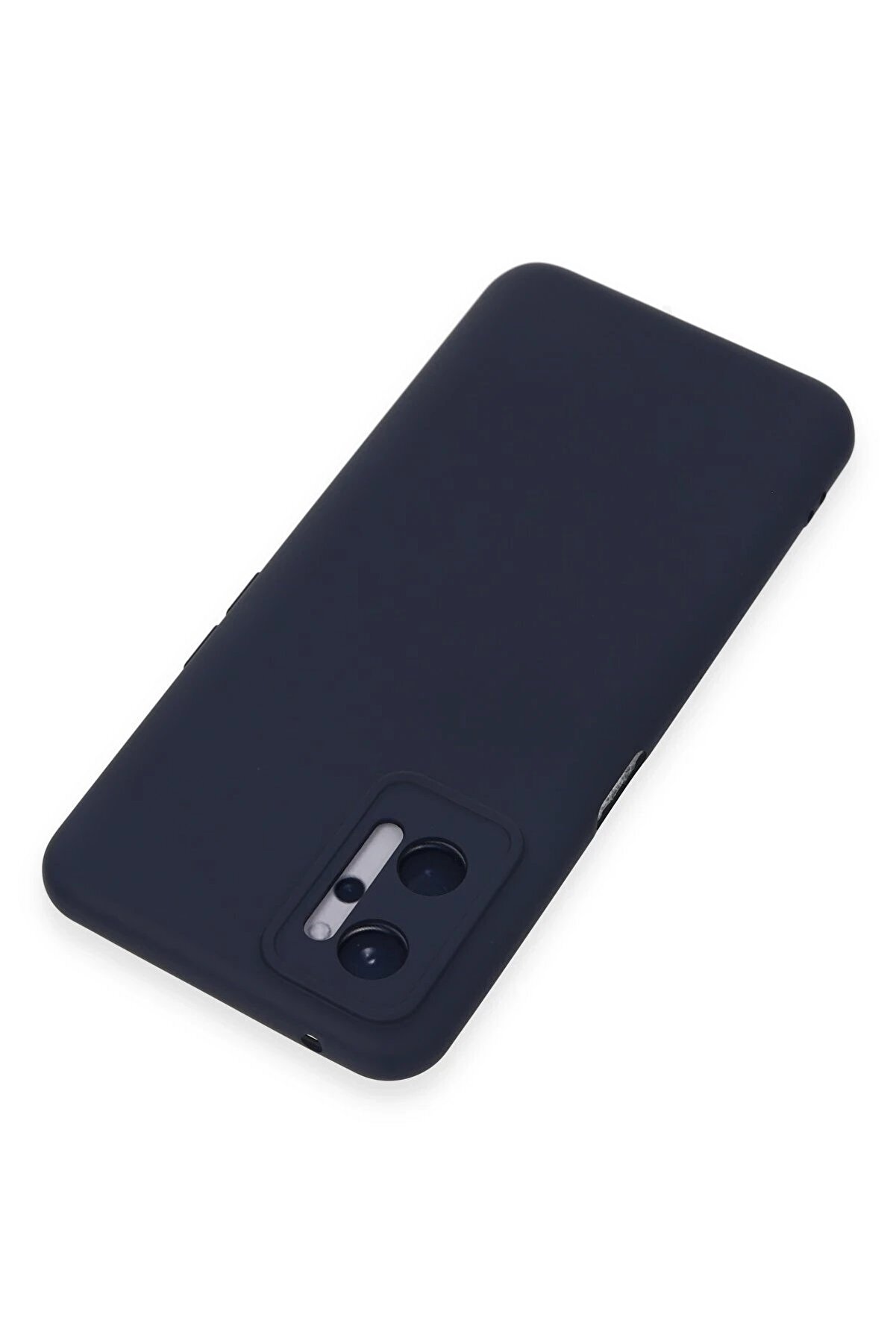 Realme 9İ 4G Kılıf Nano İ&ccedil;i̇ Kadi̇fe Si̇li̇kon - Laci̇vert - Dropx9745-7640