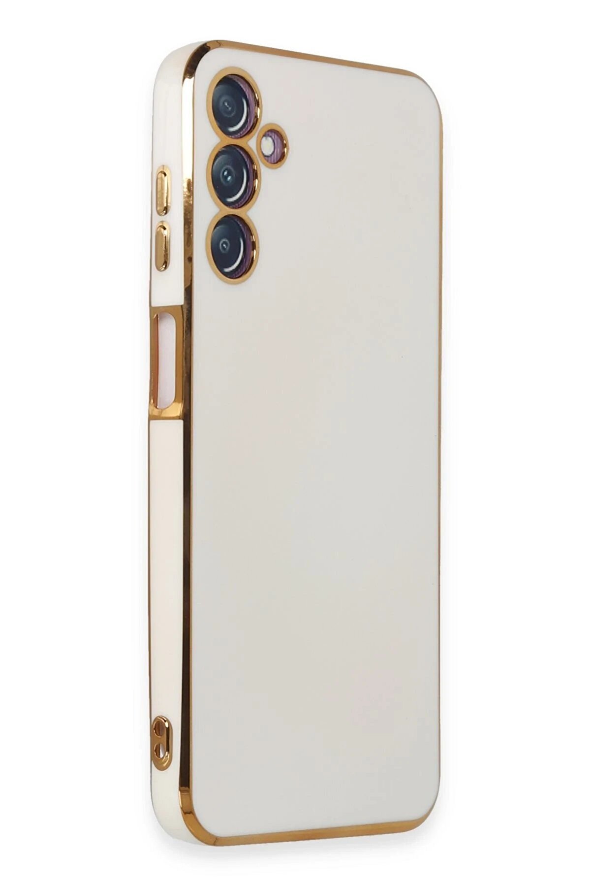 Samsung Galaxy M14 5G Kılıf Volet Si̇li̇kon - Beyaz - Dropx1155-6629