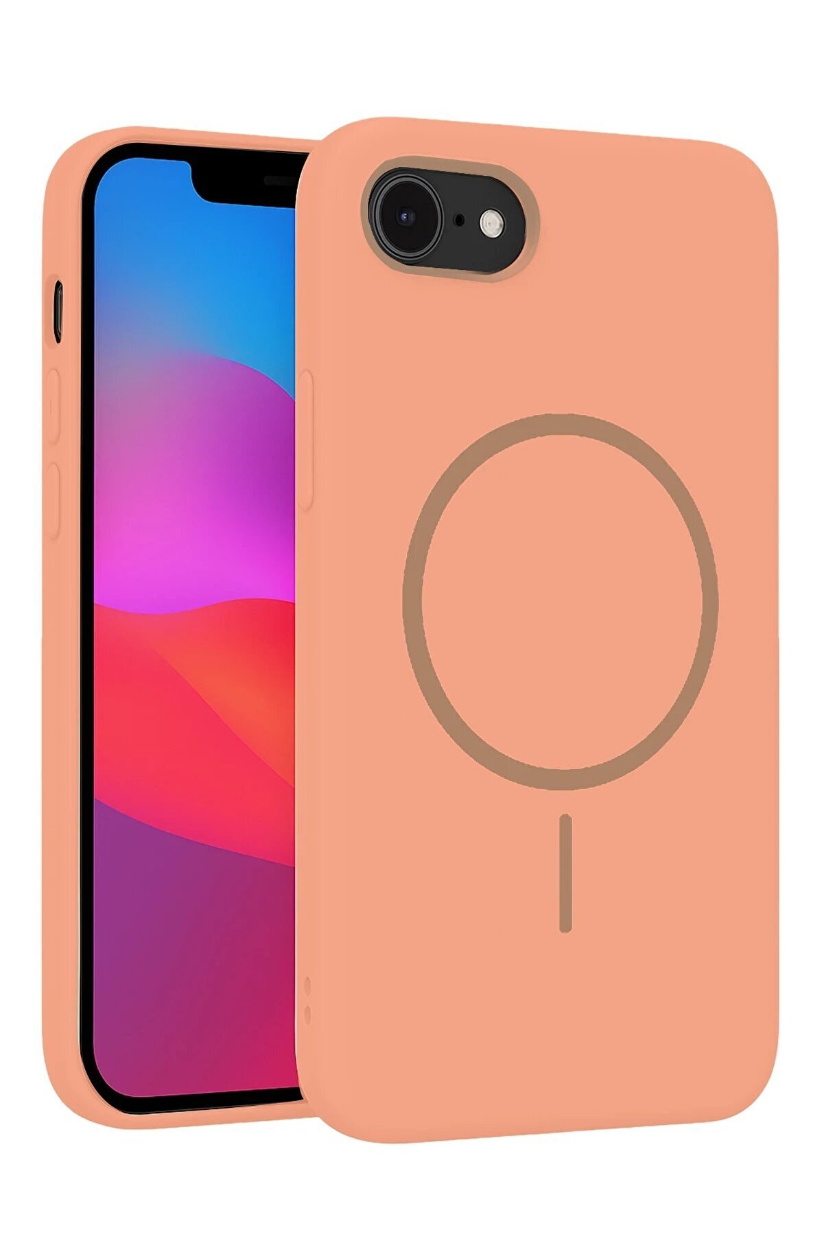 CepteToptan iPhone 16E Broş Magsafe Kapak - Çöl Titanyum - DROPX4365-4928