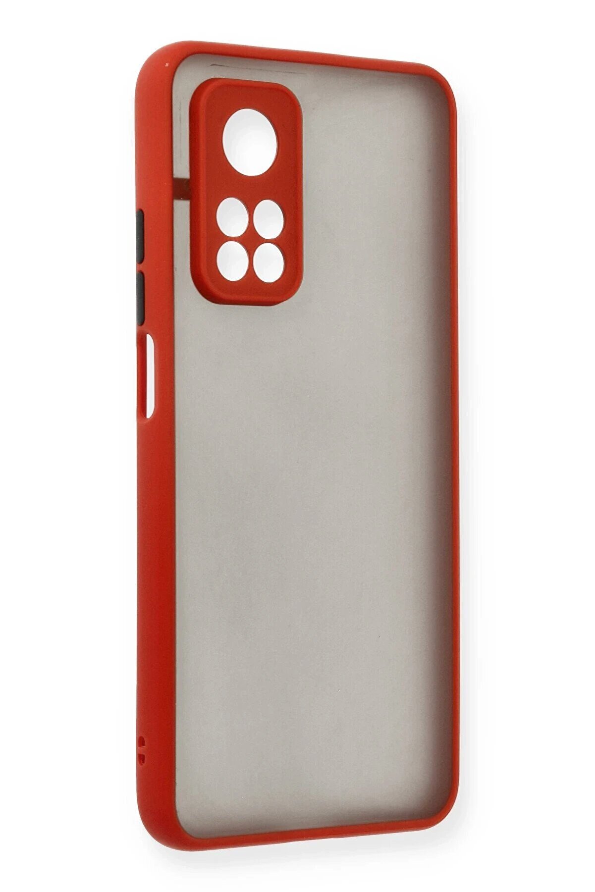 Xi̇aomi̇ Mi̇ 10T Kılıf Montreal Si̇li̇kon Kapak - Kırmızı - Dropx7567-4844