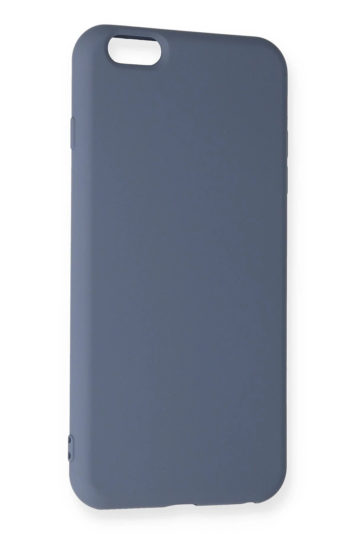 İphone 6 Plus Kılıf Nano İçi̇ Kadi̇fe Si̇li̇kon - Gri̇ - Dropx7813-8159