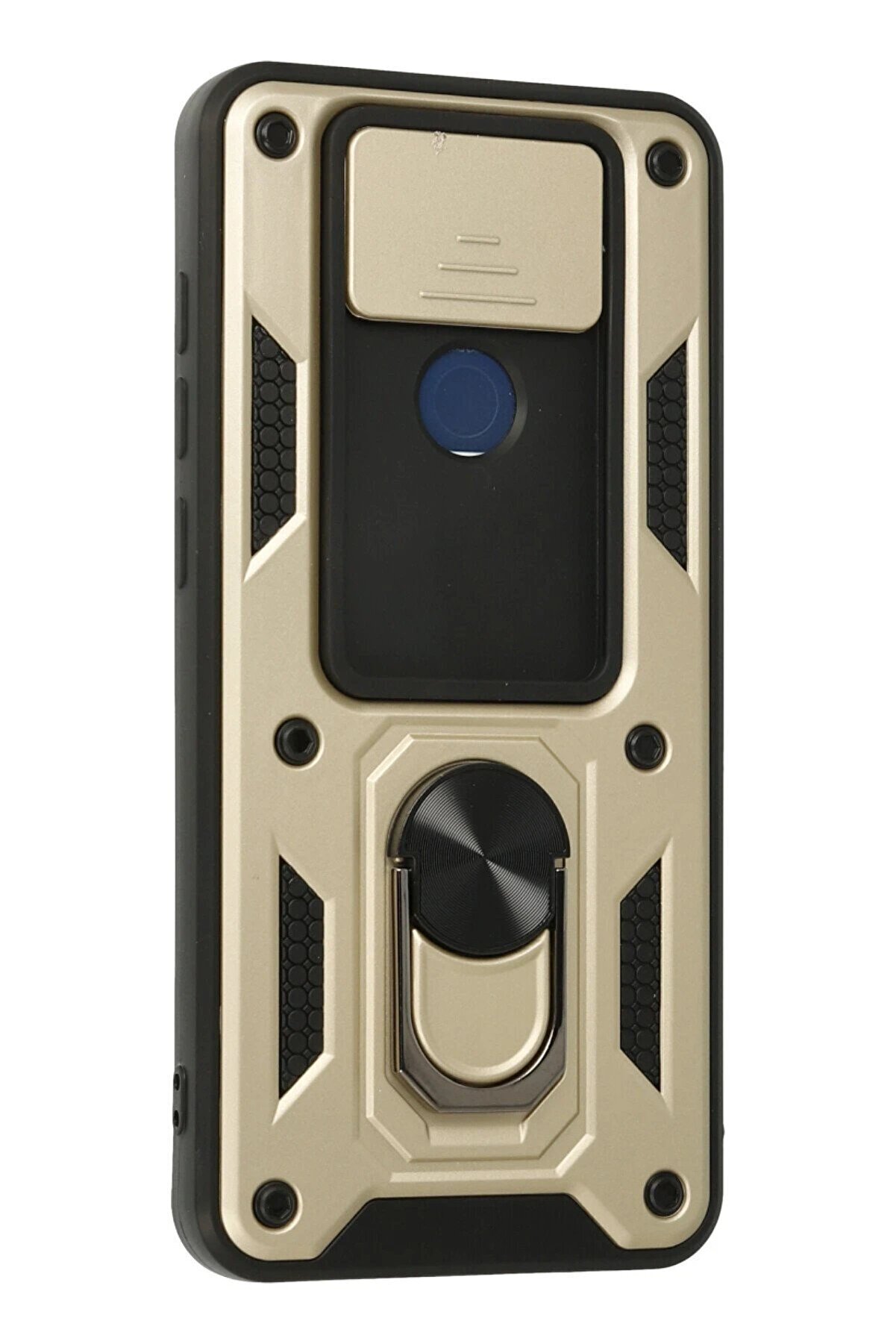 Xi̇aomi̇ Redmi̇ Note 9 Kılıf Pars Lens Y&uuml;z&uuml;kl&uuml; Si̇li̇kon - Gold - Dropx7658-5233