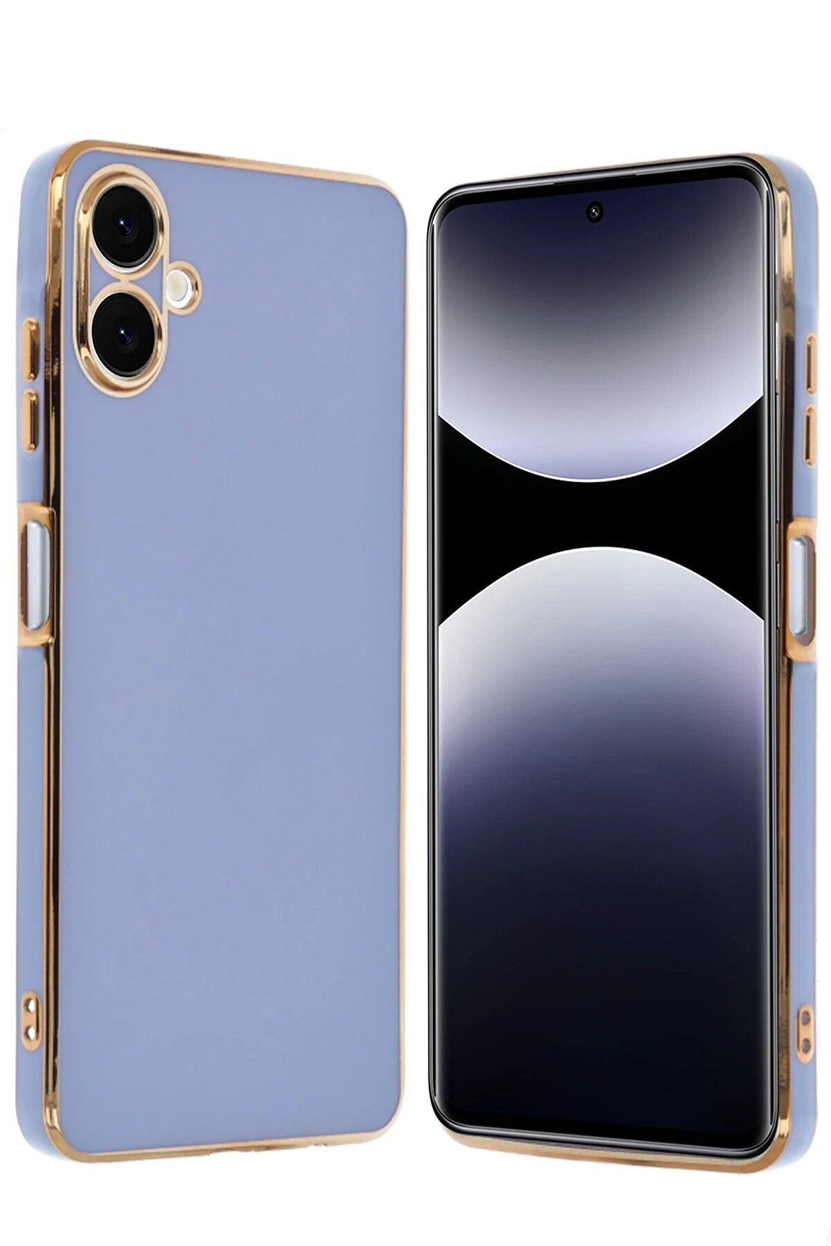 CepteToptan Samsung Galaxy A06 Kılıf Volet Silikon - Mavi - DROPX9072-4371