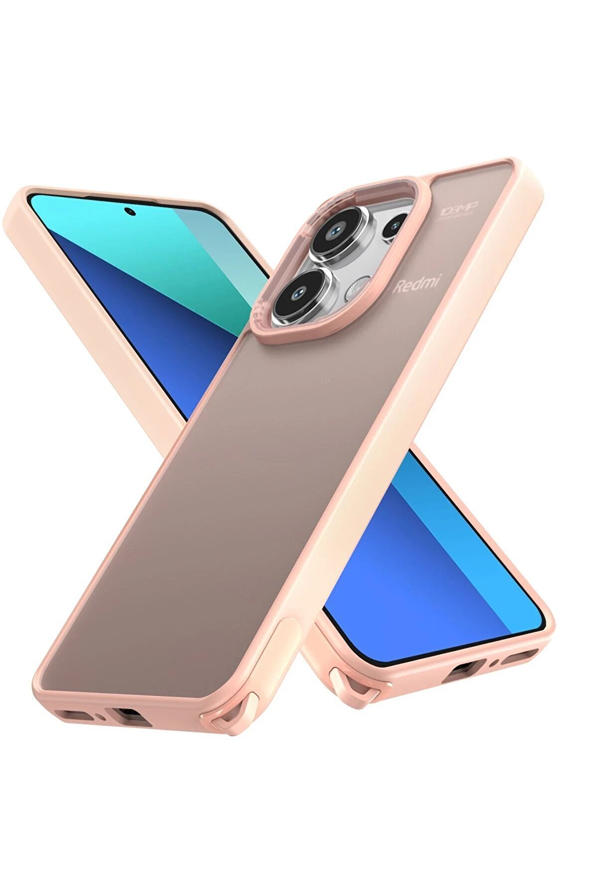 CepteToptan Xiaomi Redmi Note 13 Pro 4G Kılıf Elegant Kapak - Pudra - DROPX3758-7756