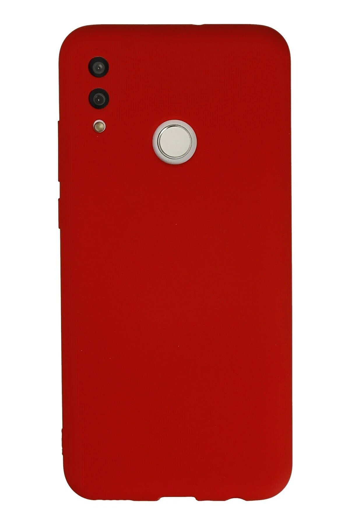 CepteToptan Huawei P Smart 2019 Kılıf Nano i&ccedil;i Kadife Silikon - Kırmızı - DROPX5730-2604