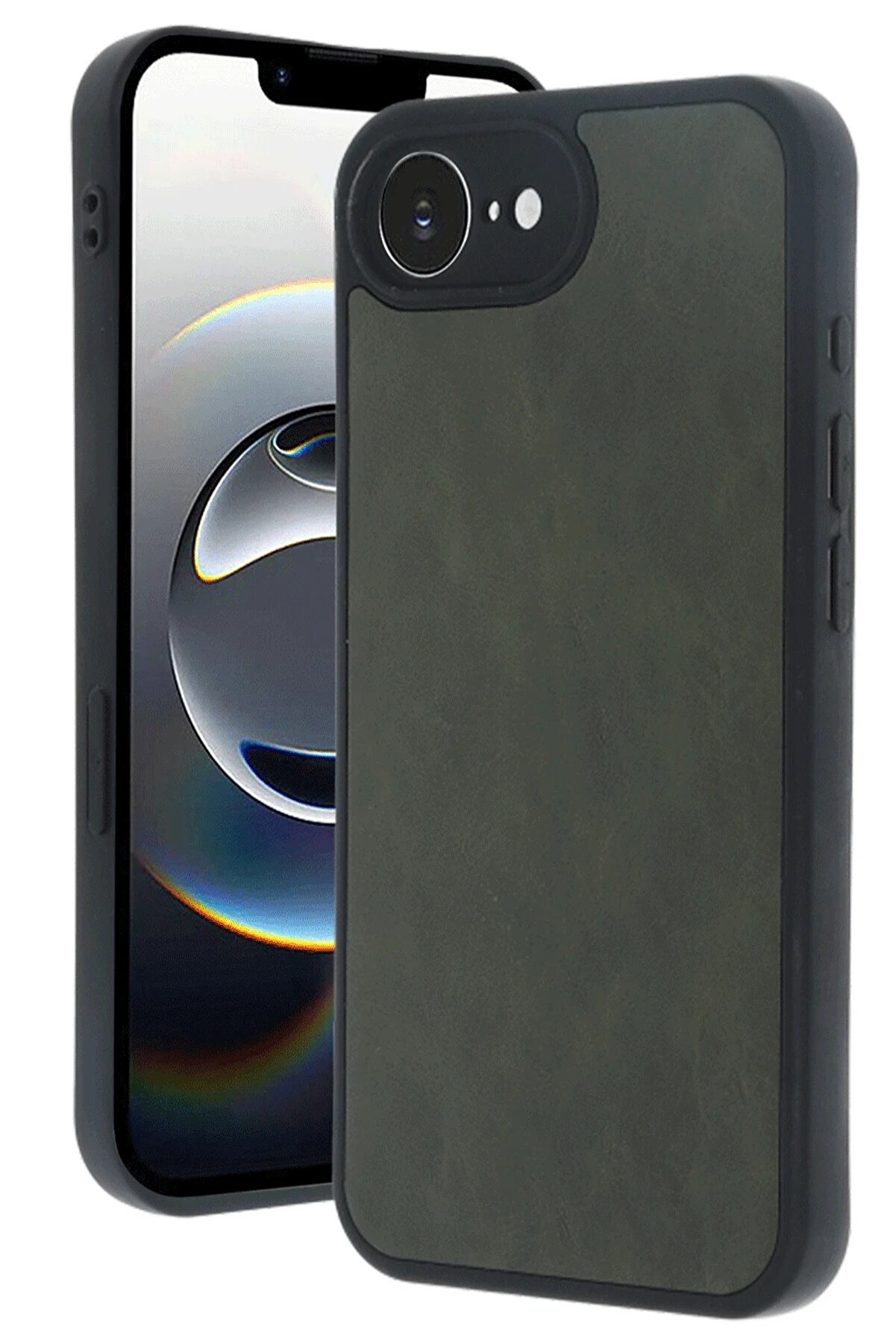 İphone 16E Kılıf Aras Deri̇ Kapak - Koyu Yeşi̇l - Dropx4960-7729