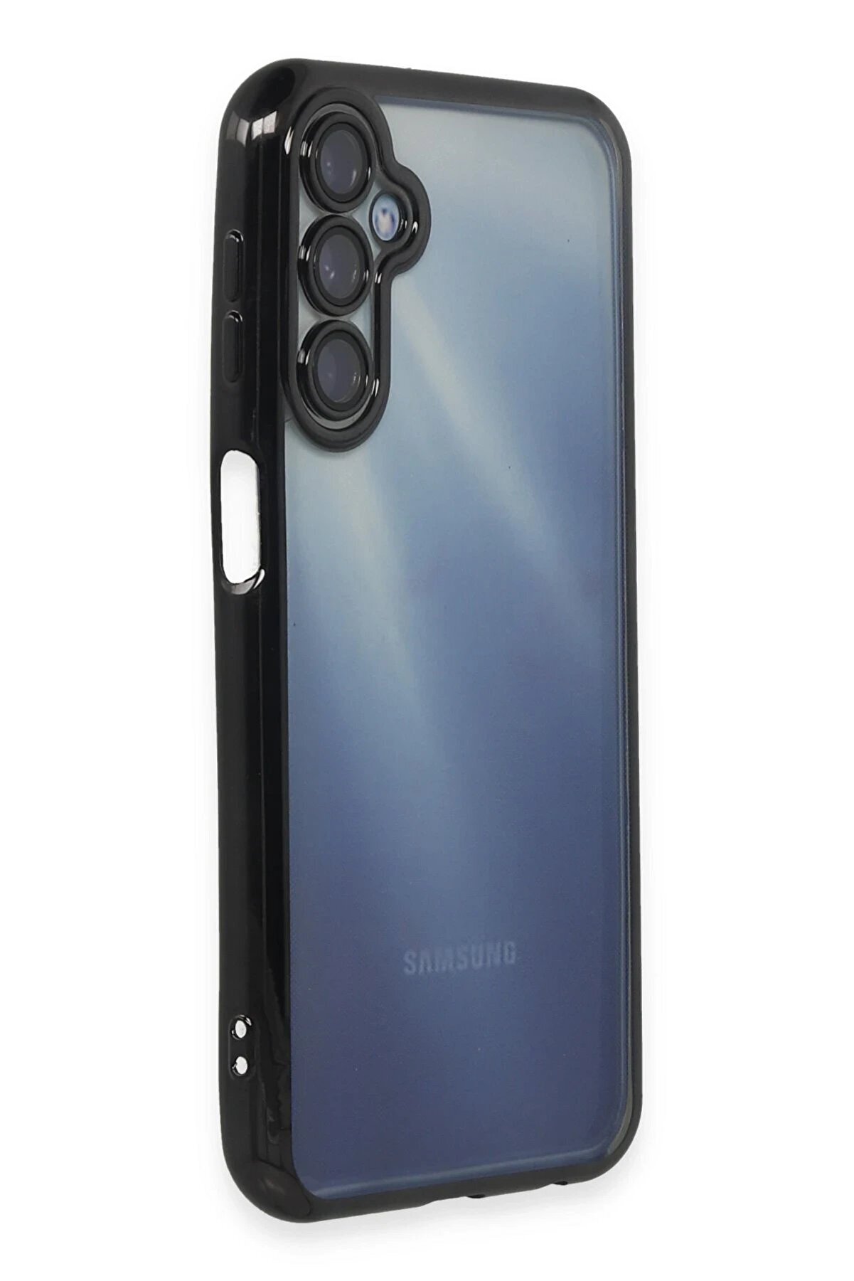 Samsung Galaxy A15 4G Kılıf Lensli̇ Si̇li̇kon - Si̇yah - Dropx4100-7100