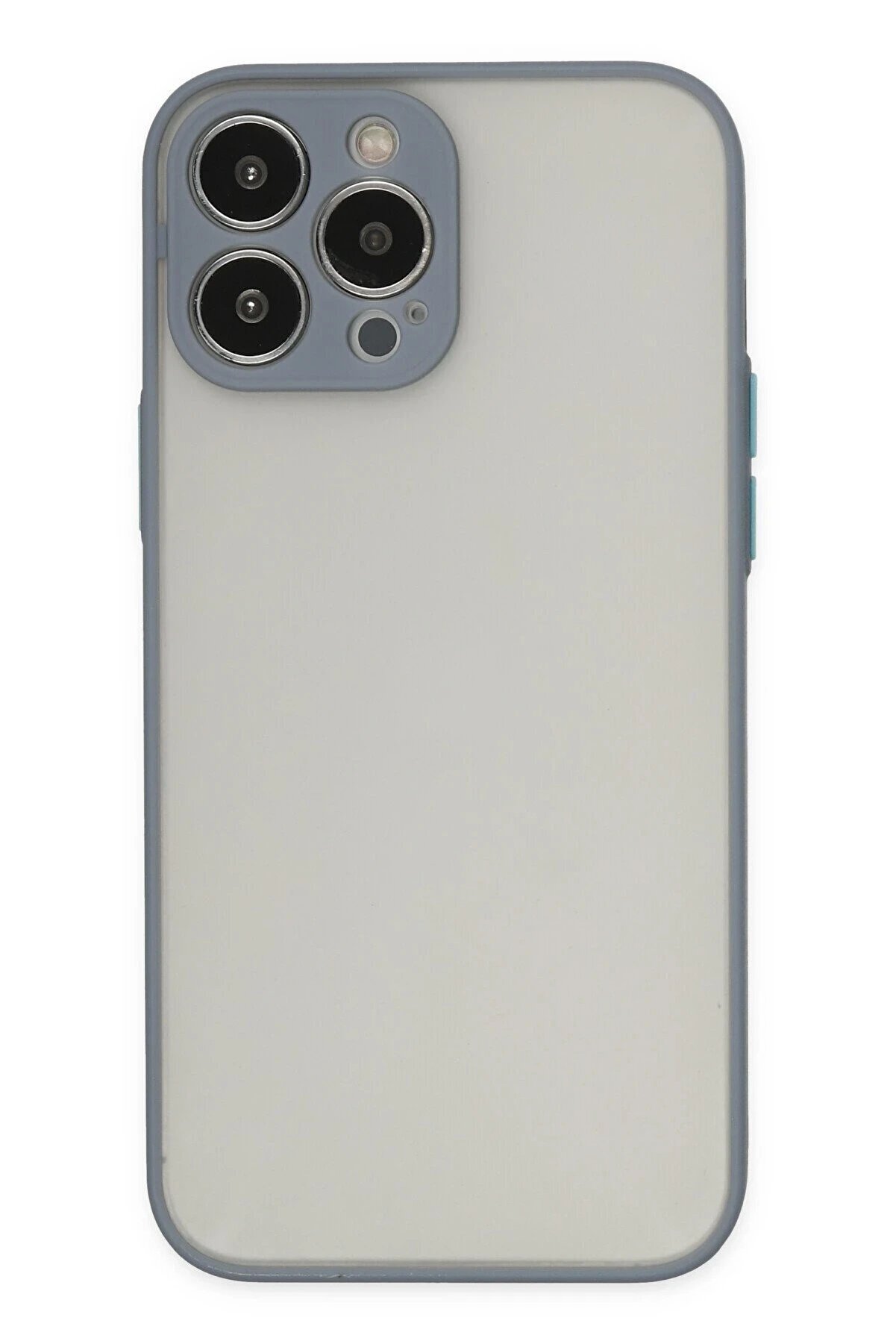CepteToptan iPhone 15 Pro Max Kılıf Montreal Silikon Kapak - Gri - DROPX2732-2295
