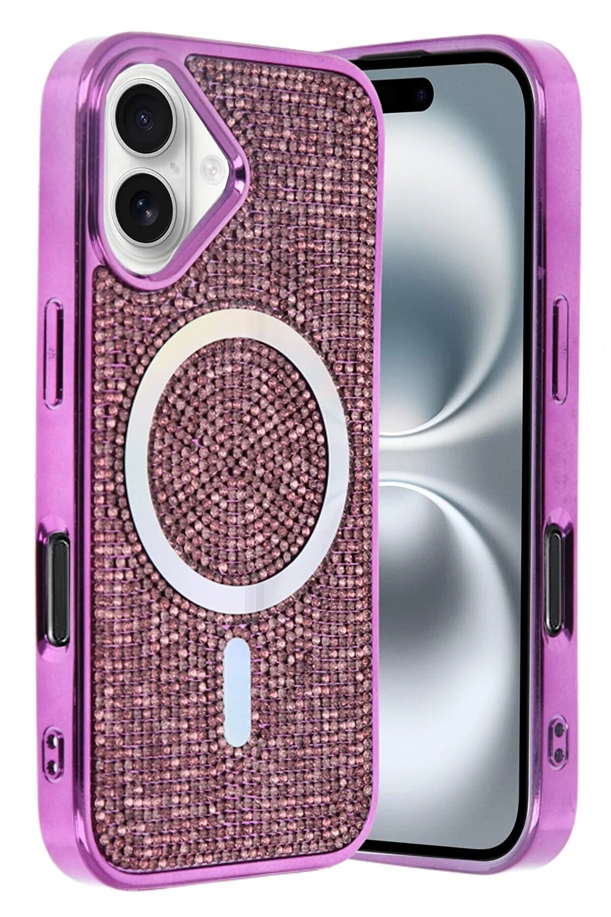 Apple İphone 16 Helen Magsafe Kapak - Deri̇n Mor - Dropx8252-6238