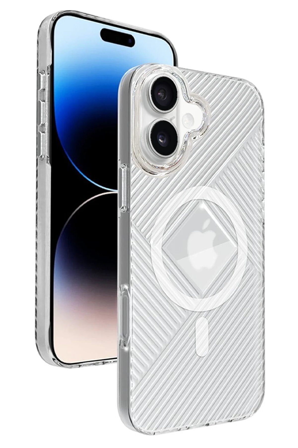 CepteToptan iPhone 16 Stella PC Sert Magsafe Kılıf - Şeffaf - DROPX1030-3369