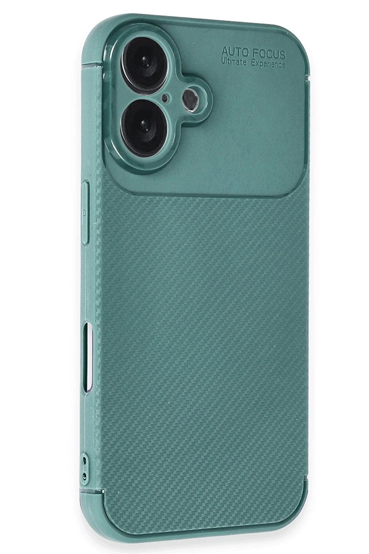 İphone 16 Kılıf Auto Focus Karbon Kapak - Koyu Yeşi̇l - Dropx7883-7043