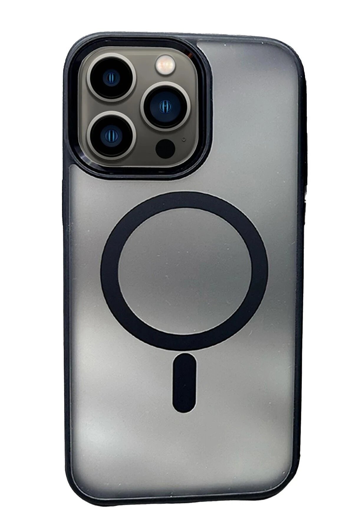 CepteToptan iPhone 13 Pro Max Solid Magsafe Kapak - Siyah - DROPX5961-7936