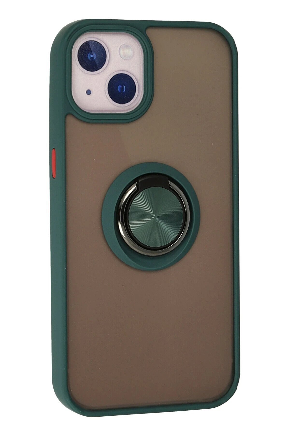 İphone 15 Kılıf Montreal Yüzüklü Si̇li̇kon Kapak - Yeşi̇l - Dropx7112-6876