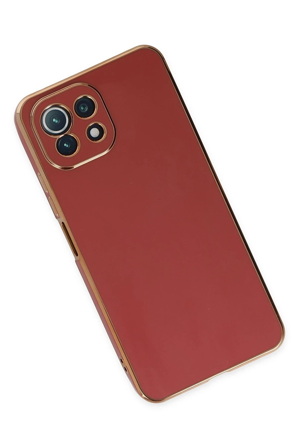 Xi̇aomi̇ Mi̇ 11 Li̇te Kılıf Volet Si̇li̇kon - Kırmızı - Dropx2000-7599