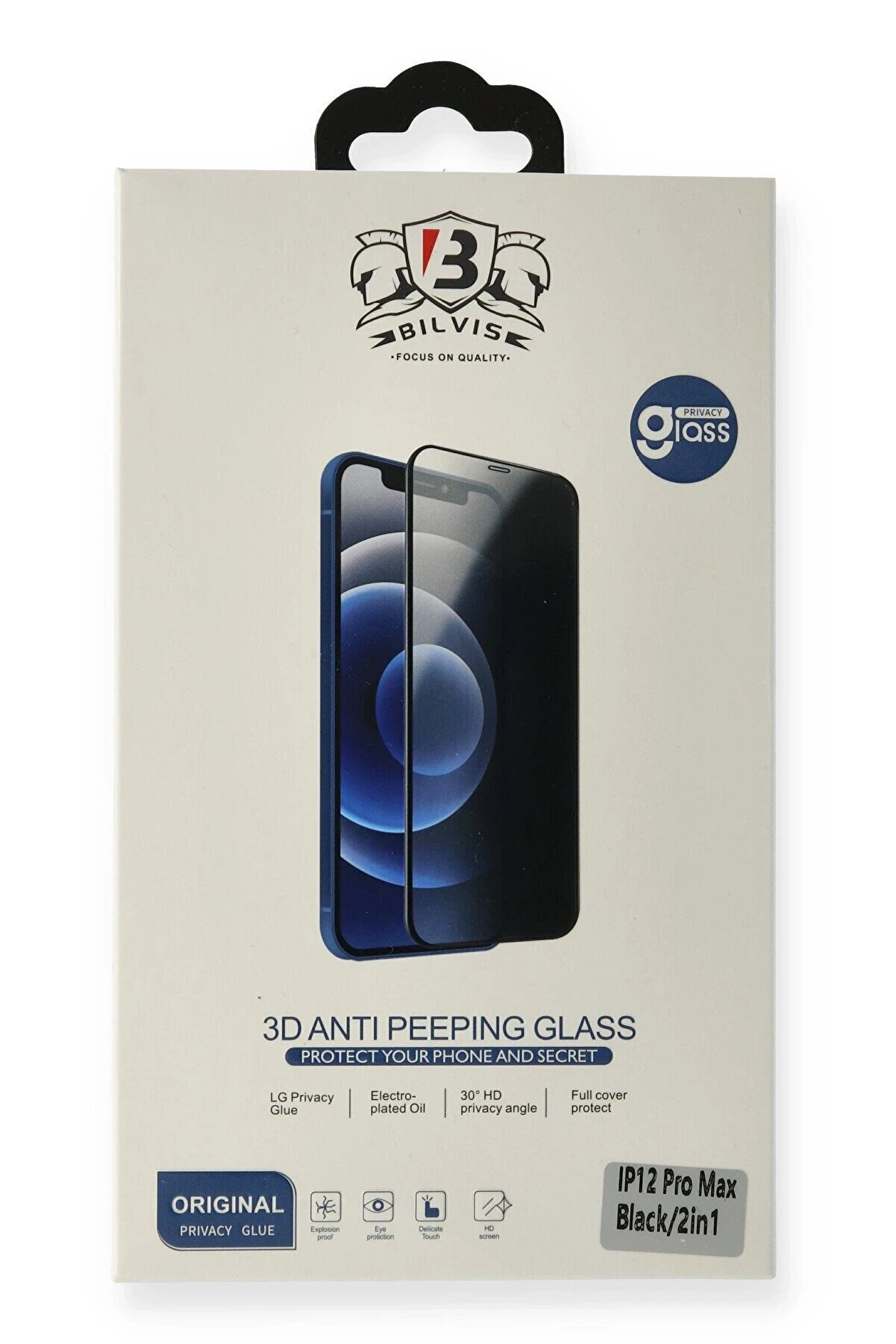 İphone 14 Pro Max Bi̇lvi̇s Hayalet Cam Ekran Koruyucu - Dropx6535-5159