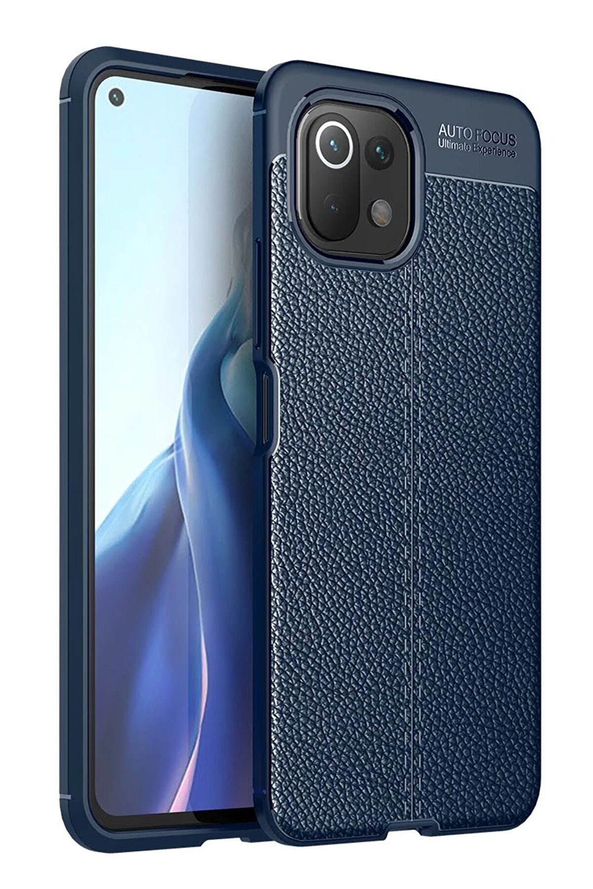 CepteToptan Xiaomi Mİ 11 Lite Kılıf Auto Focus Kapak - Lacivert - DROPX7386-2231