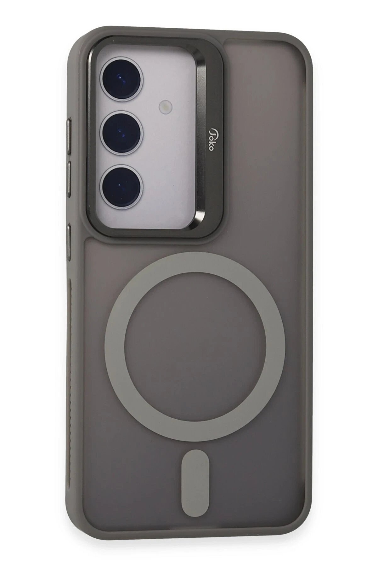 CepteToptan Samsung Galaxy S24 Flet Lens Magsafe Kapak - Gri - DROPX1012-1683