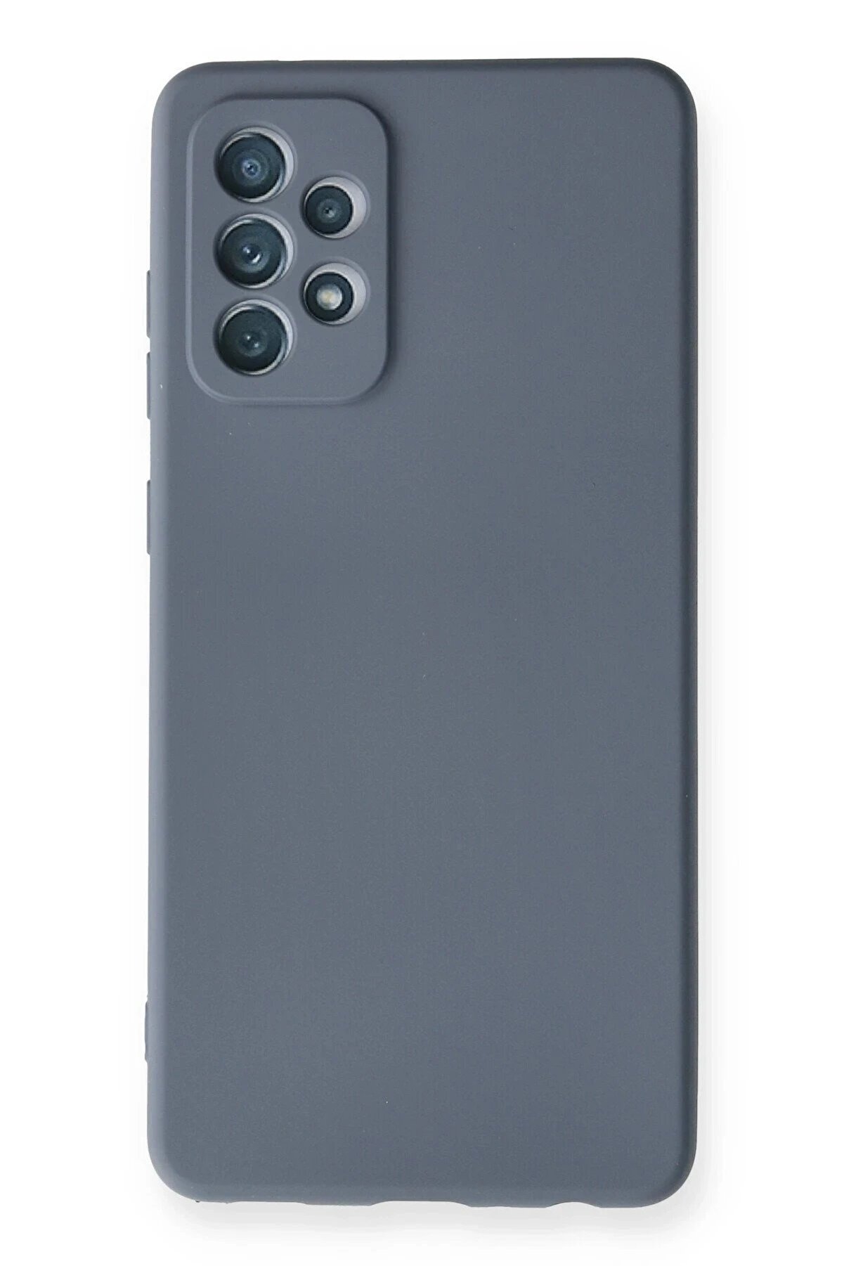 CepteToptan Samsung Galaxy A72 Kılıf Nano içi Kadife Silikon - Gri - DROPX9615-3829